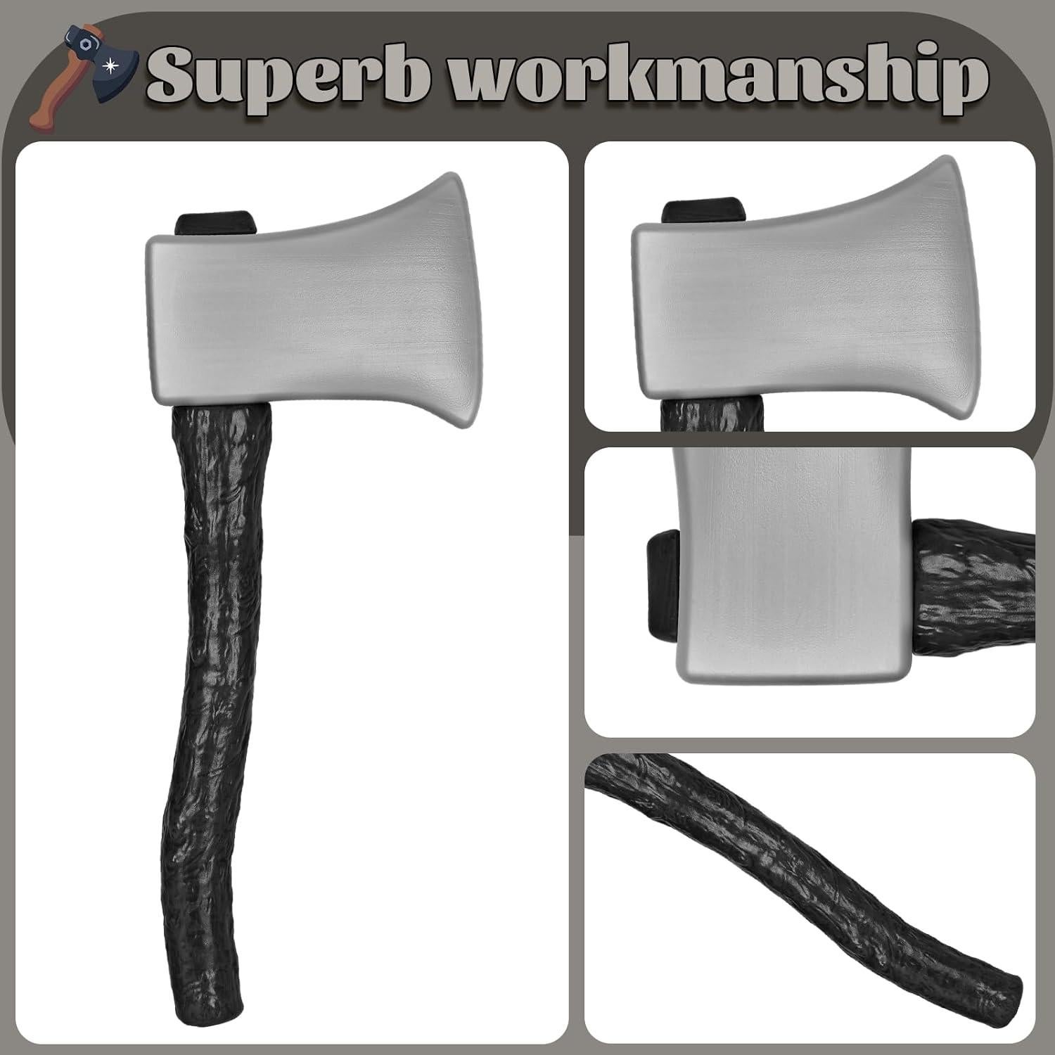 Hacha de Juguete Vikinga FaMu - Accesorio de Disfraz 41cm