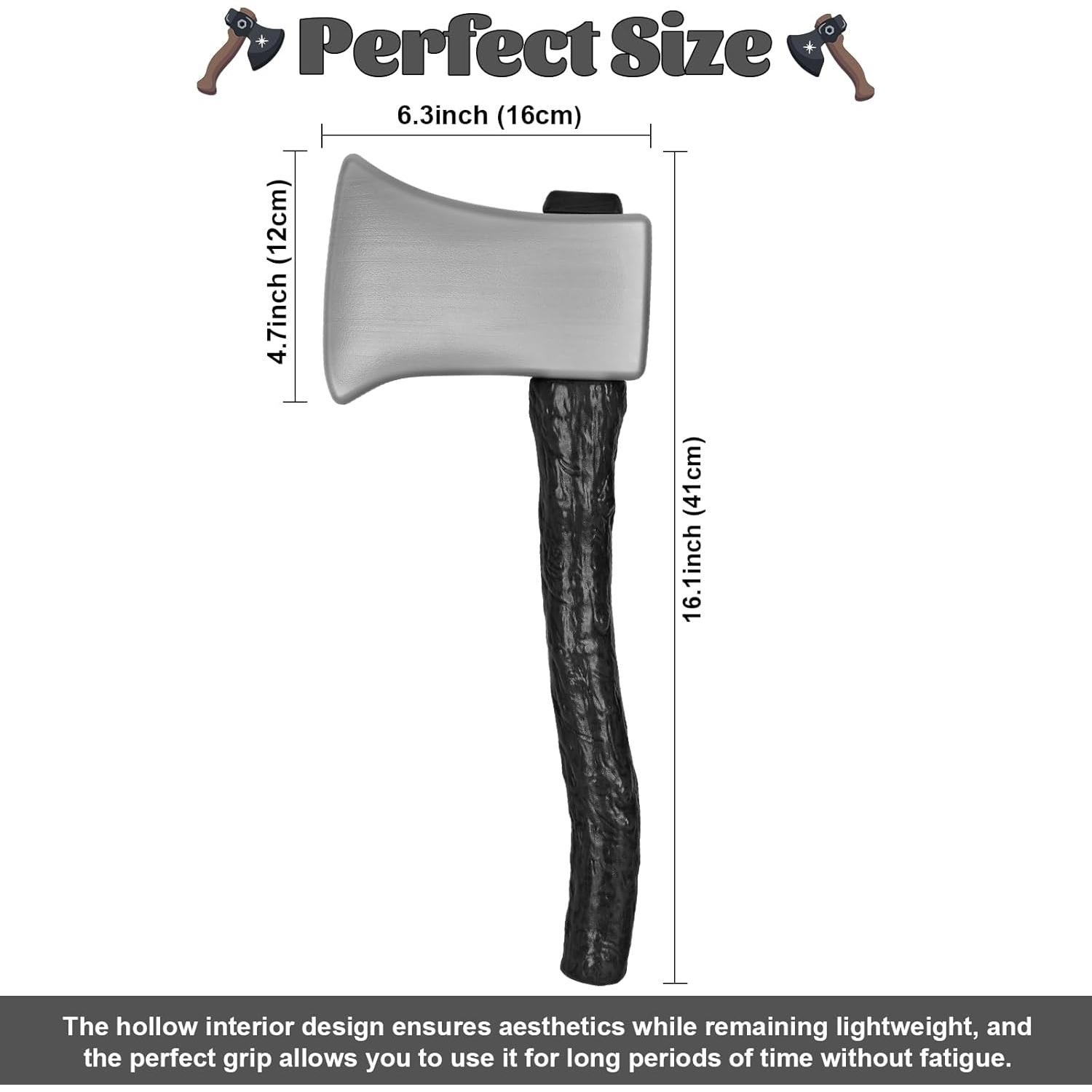 Hacha de Juguete Vikinga FaMu - Accesorio de Disfraz 41cm