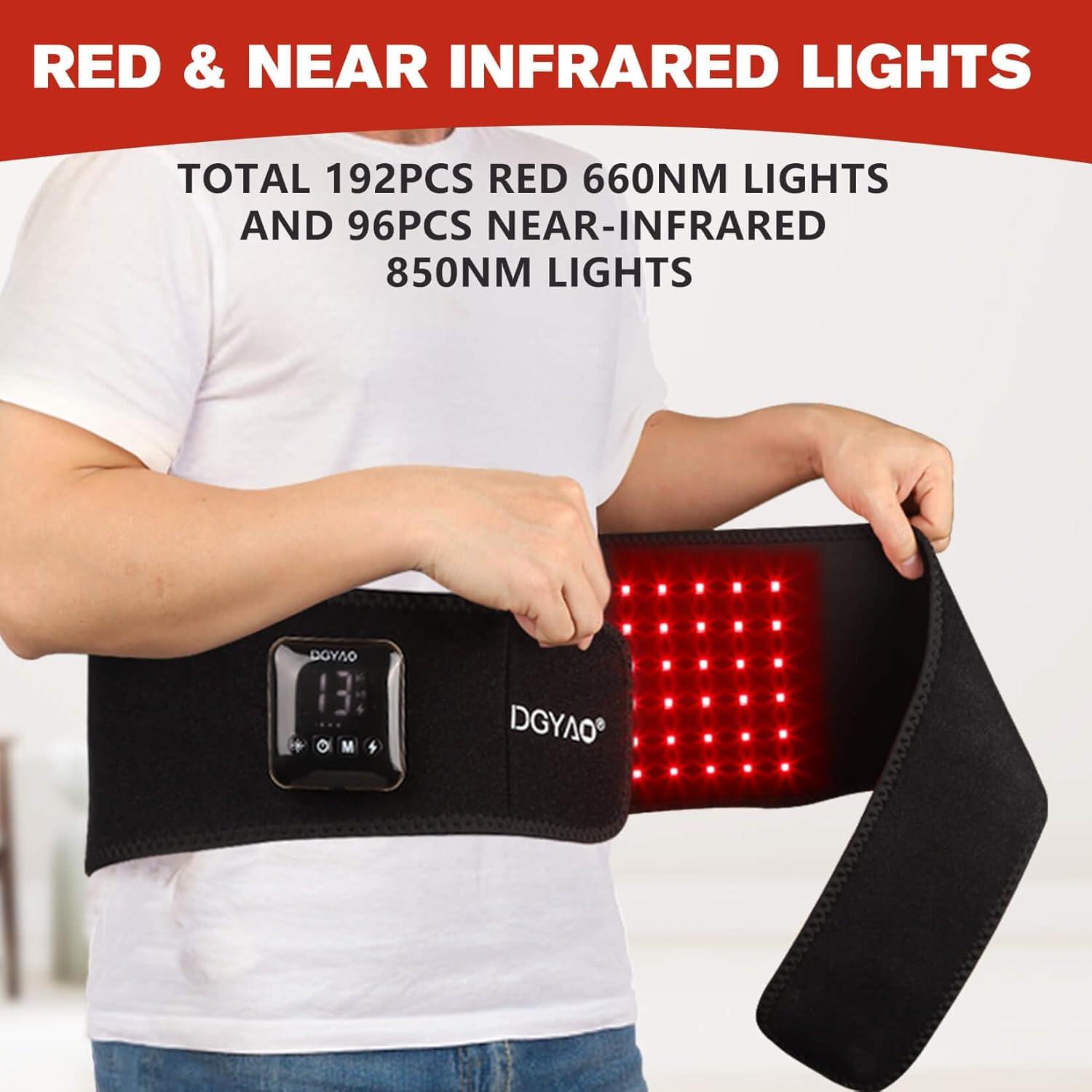 Cinturón Terapia Luz Roja DGYAO DM-WT-23 Inalámbrico