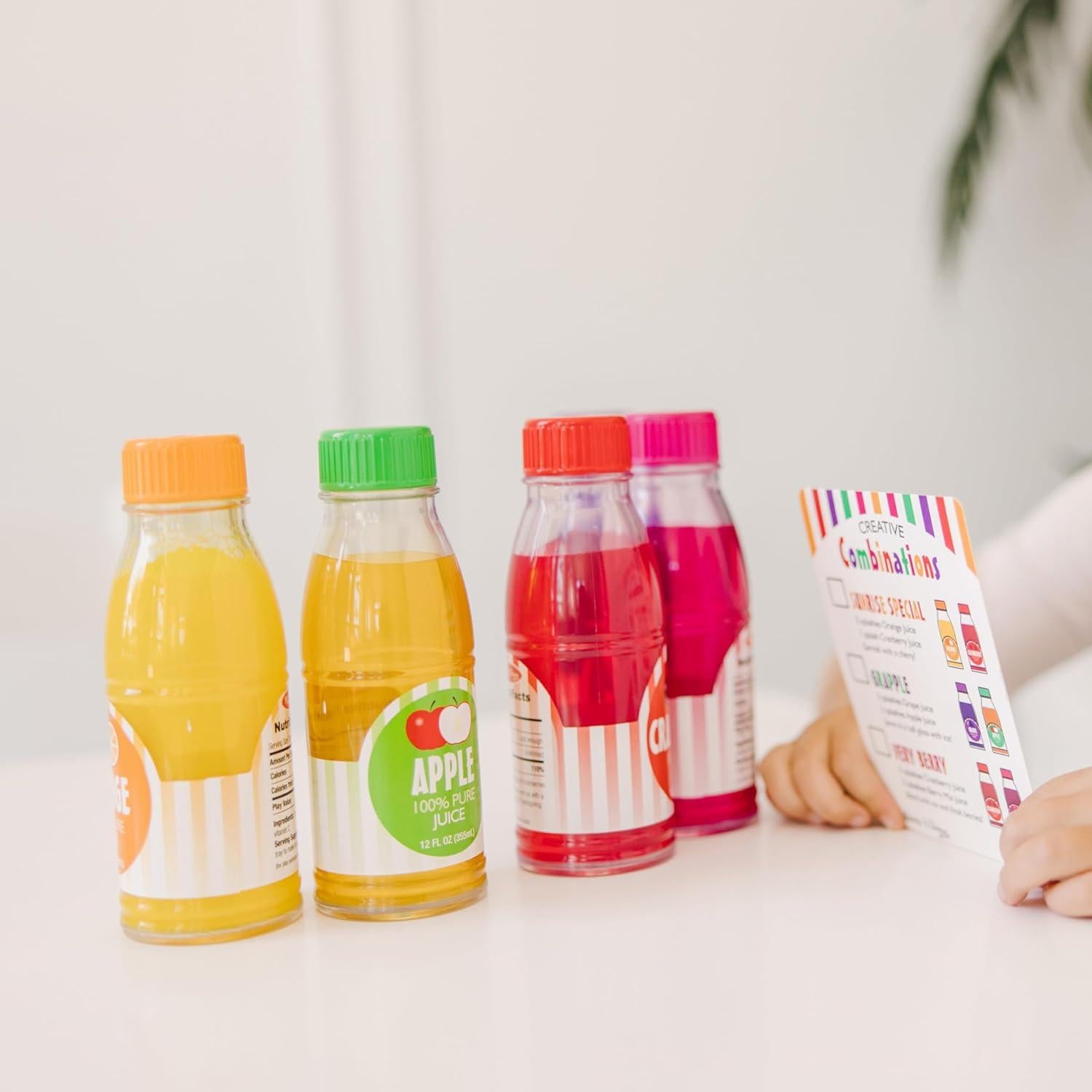 Set de Botellas de Jugo Melissa & Doug 5 Pcs para Juego 3+