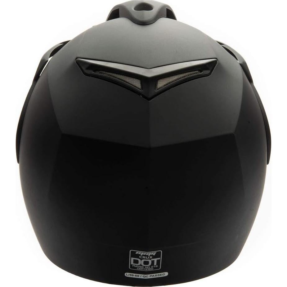Casco Abierto MMG CRUX Mediano Negro Mate Aprobado DOT