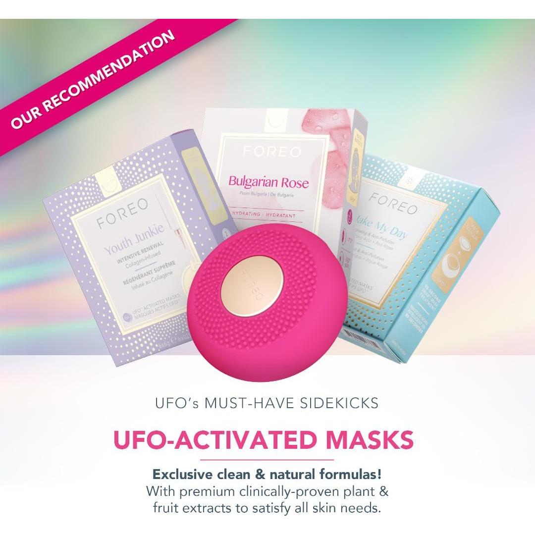 FOREO UFO mini 2 - Dispositivo de Tratamiento Facial Completo - Fucsia
