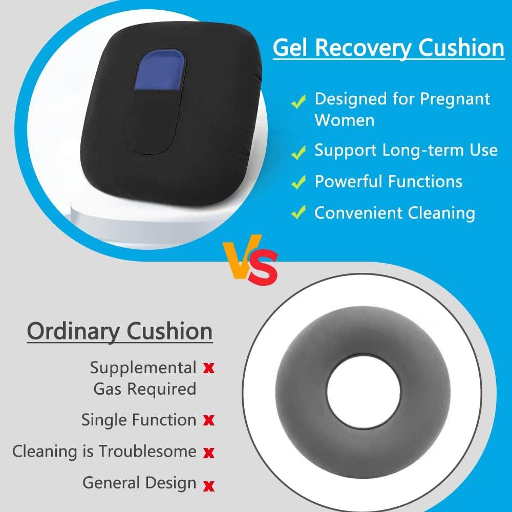 Cojín de Donut Postparto POWYS con Gel Frío 42.9x38.9 cm