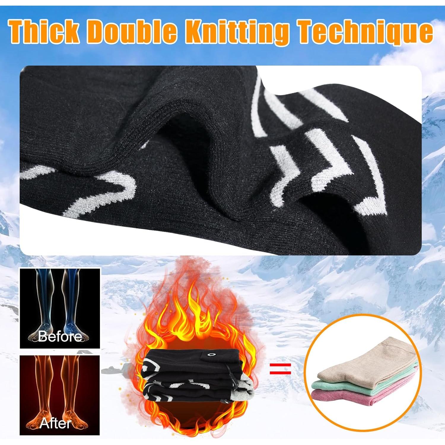 Calcetines Eléctricos Calentados MANAKASA SY01 5000mAh Unisex