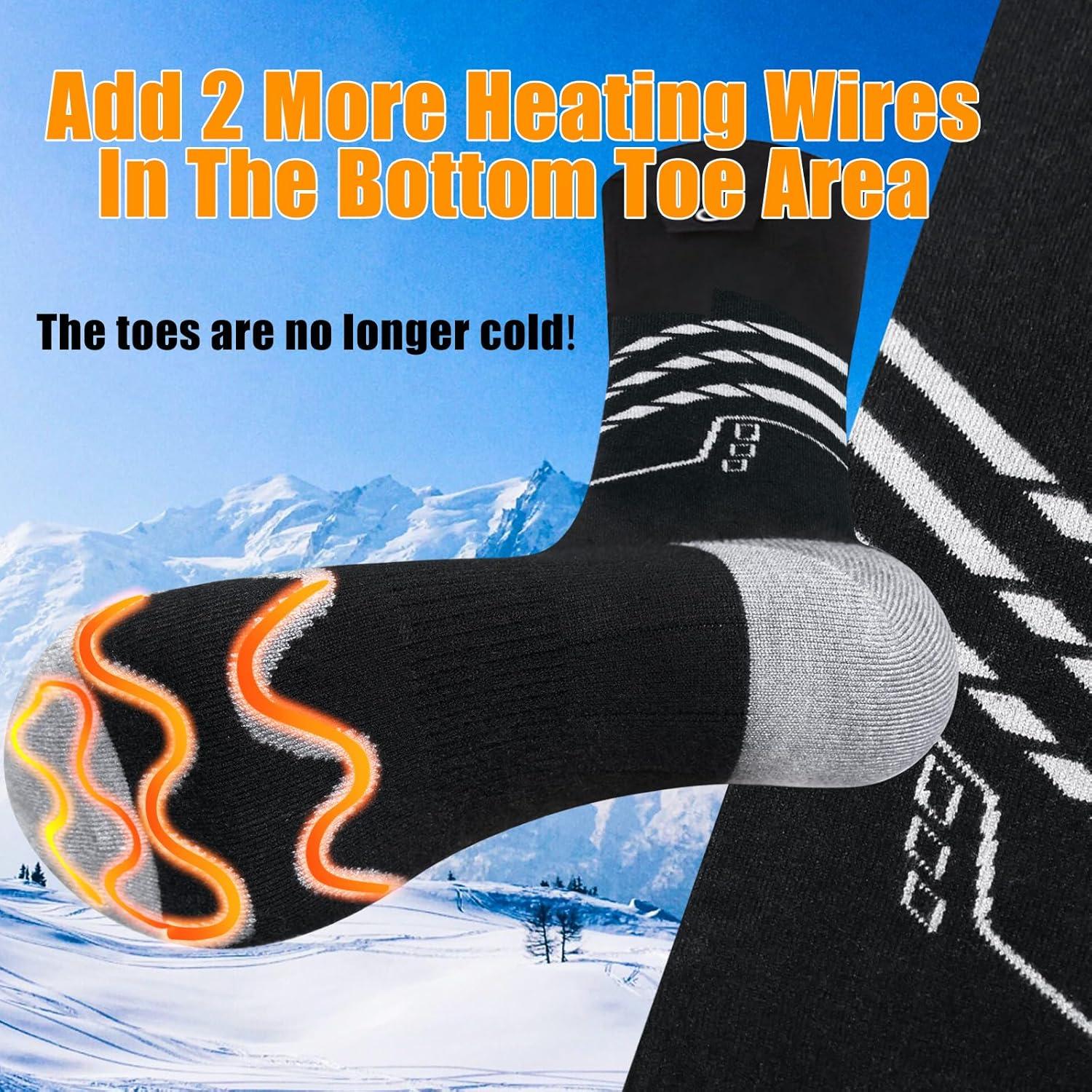 Calcetines Eléctricos Calentados MANAKASA SY01 5000mAh Unisex