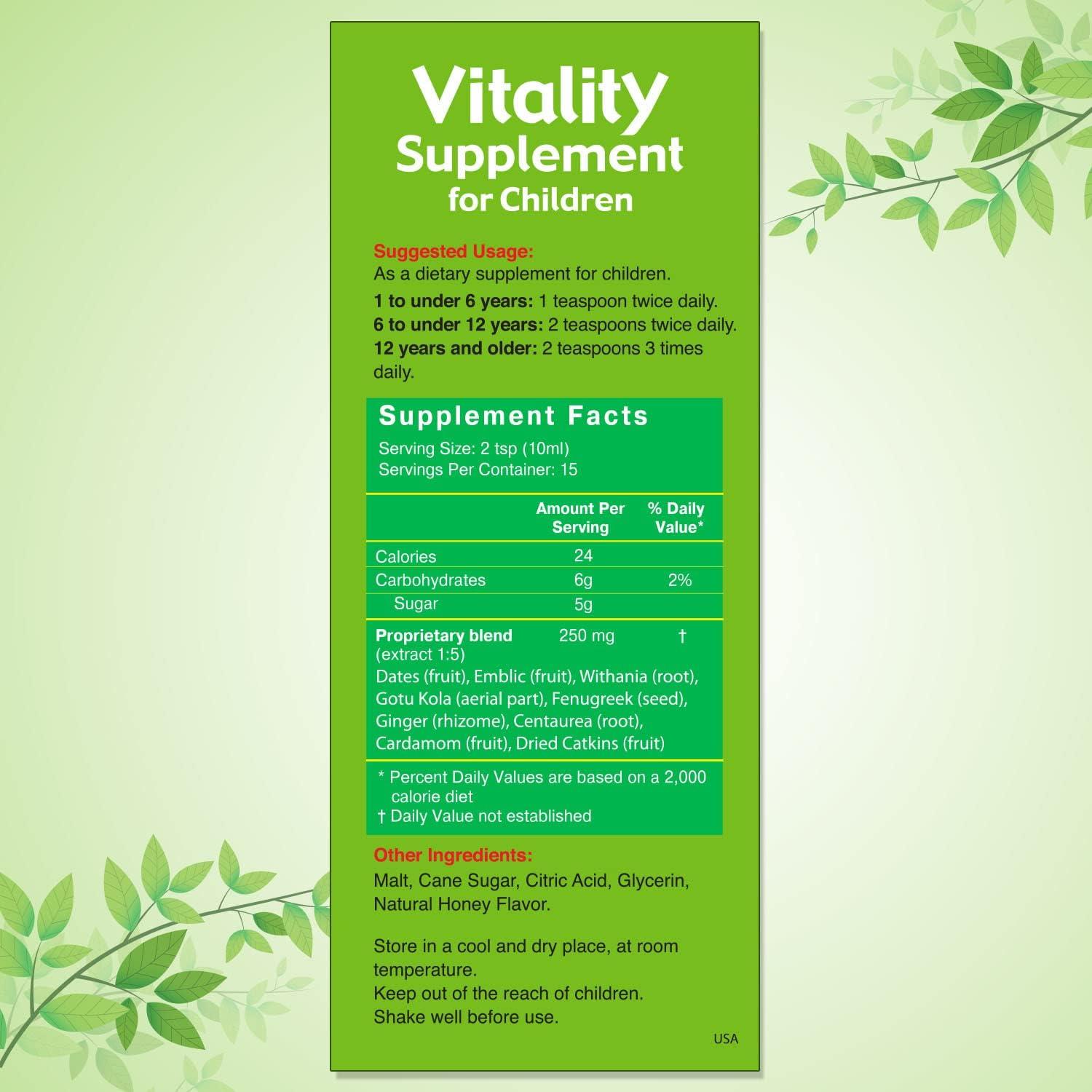 Suplemento de Vitalidad HERBION para Niños 24x6.23ml Crecimiento