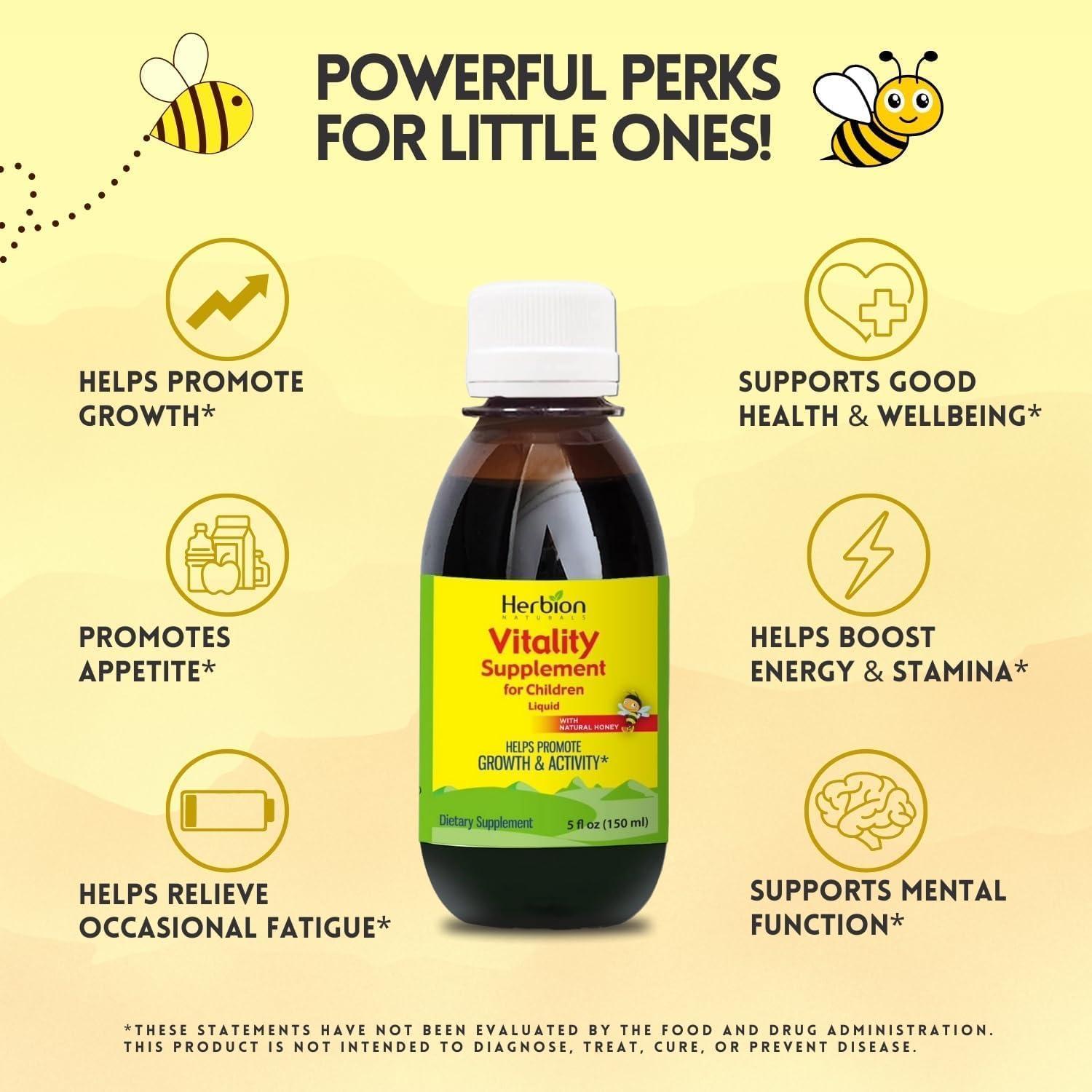 Suplemento de Vitalidad HERBION para Niños 24x6.23ml Crecimiento