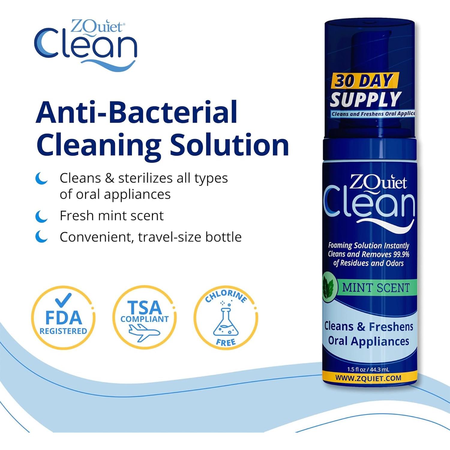 Dispositivo Bucal Antisnore ZQuiet + Limpiador 44.36ml