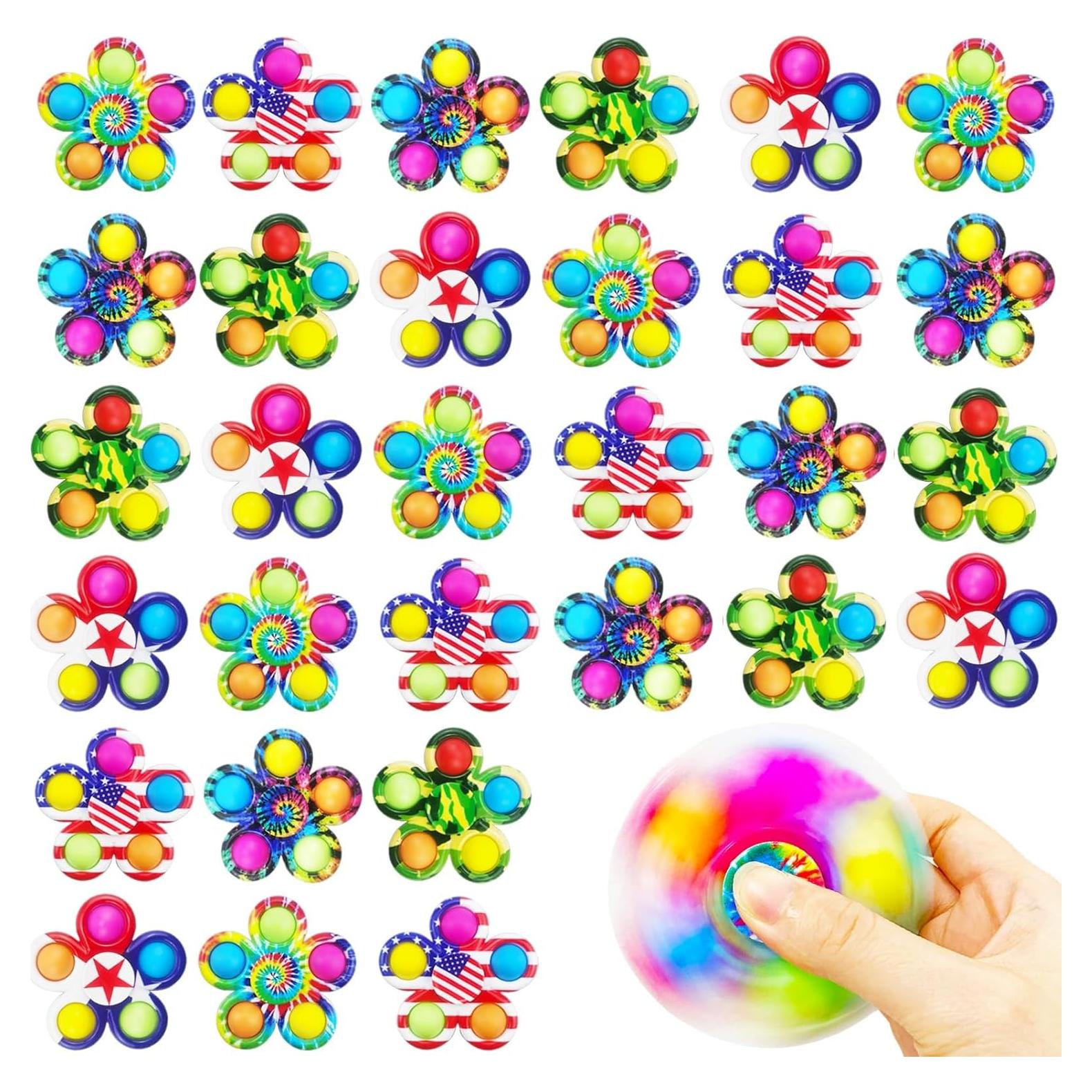 Paquete de 30 Spinners Antiestrés SUNPROUND para Niños