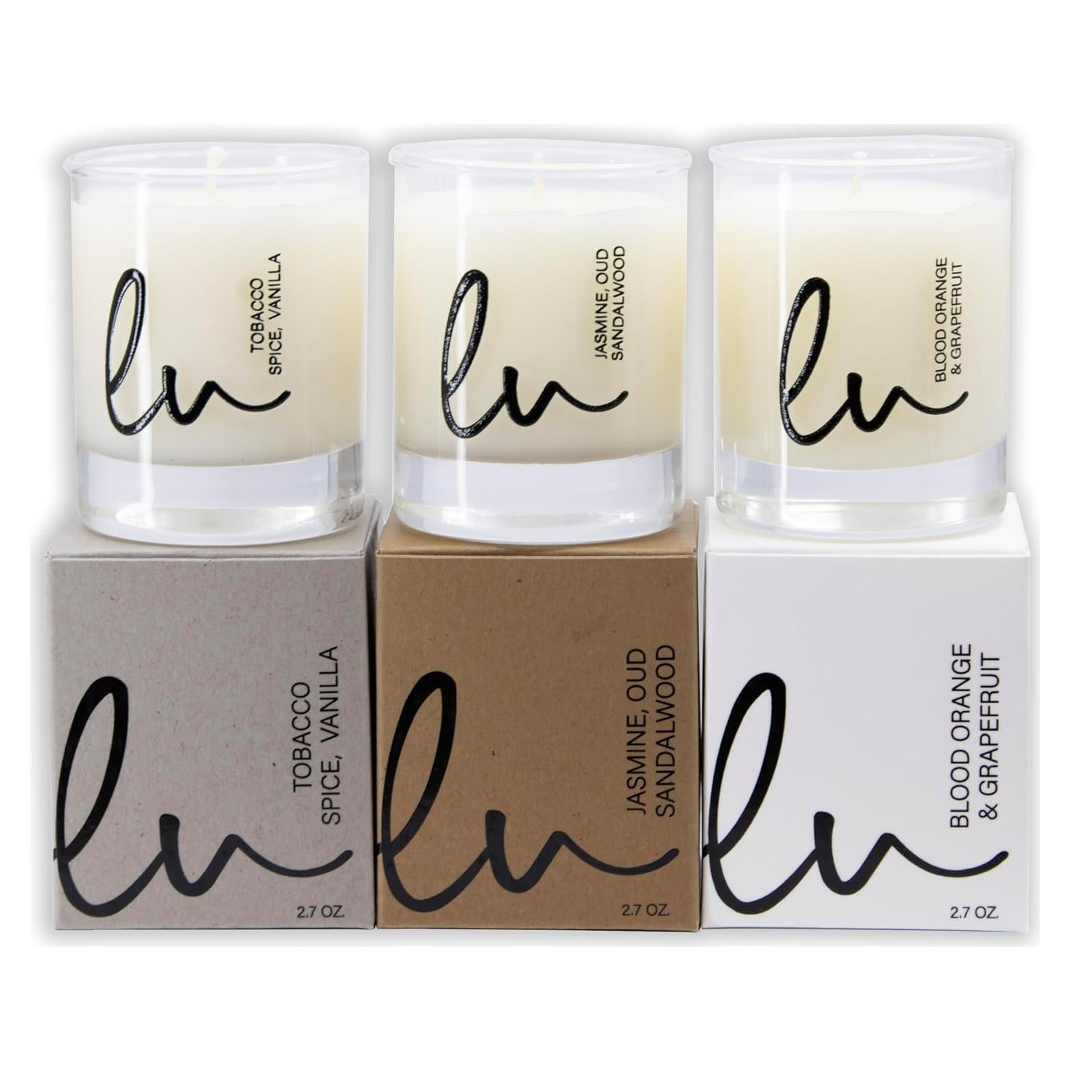Juego de Velas Aromáticas Lulu - 3 Fragancias de 76.54 g