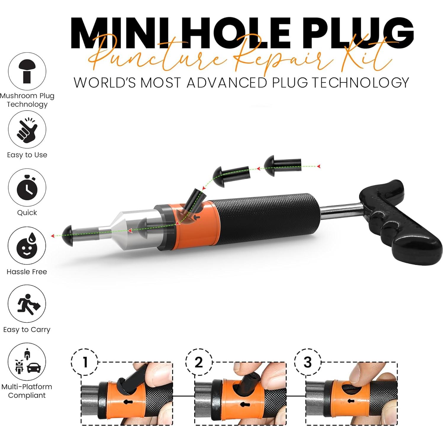 Kit de Reparación de Neumáticos Tubeless GRAND PITSTOP 21 Piezas