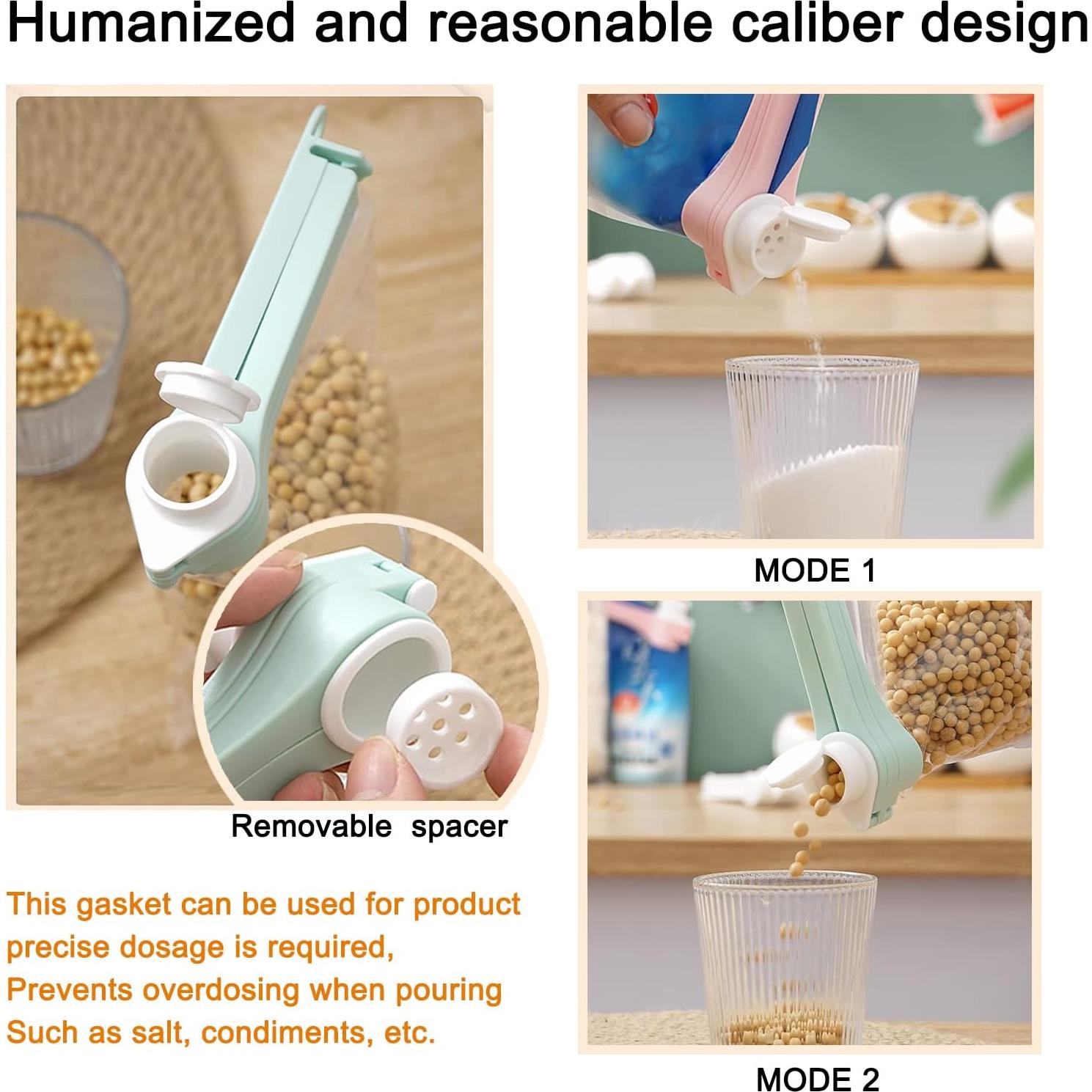 4 Clips de Sellado de Comida DEFORAGE con Boquilla - 108g