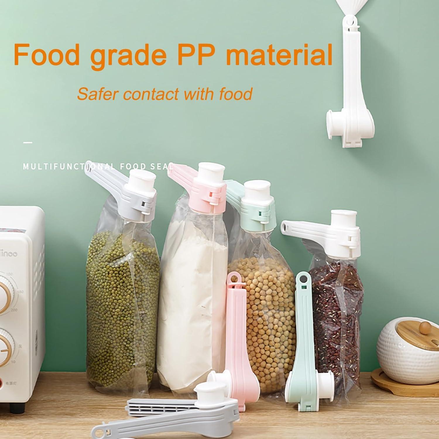 4 Clips de Sellado de Comida DEFORAGE con Boquilla - 108g