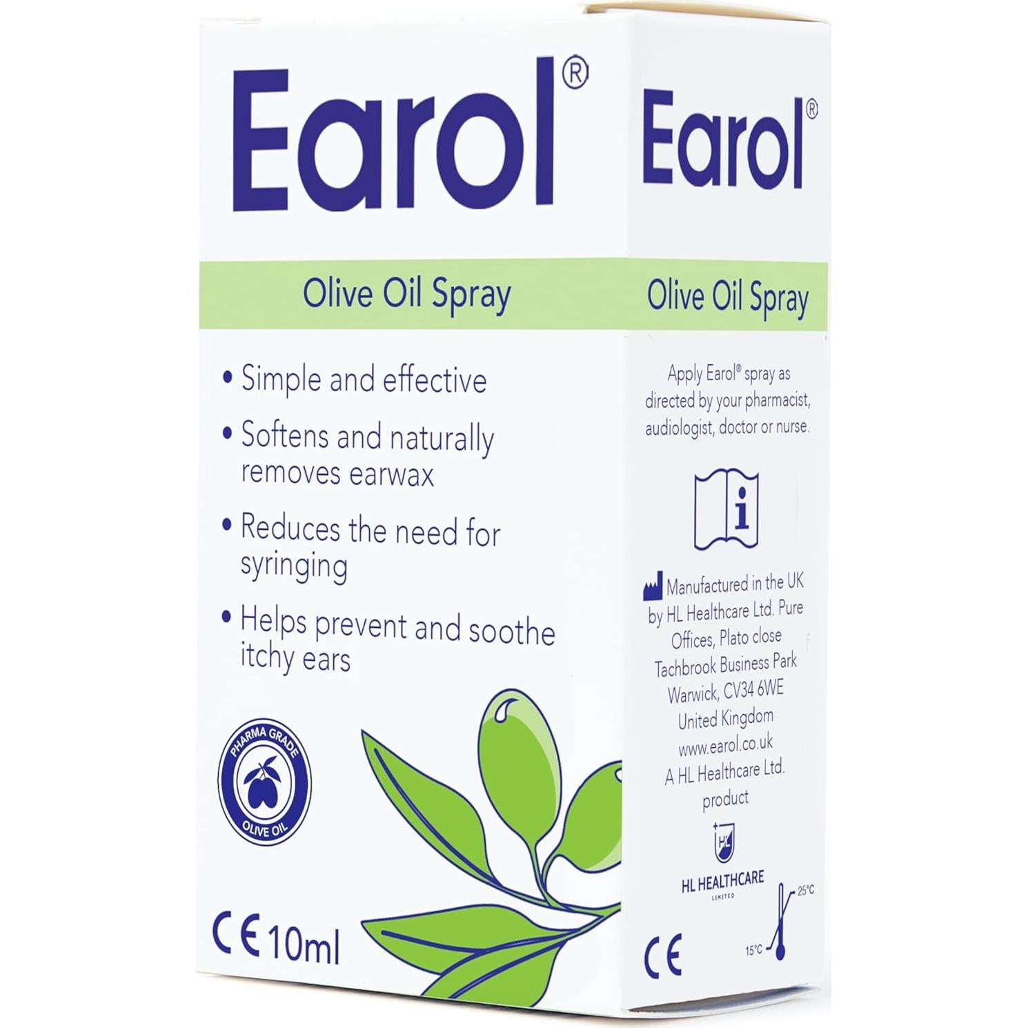 Aceite de Oliva Earol 10 ML - Ablandador de Cerumen Efectivo