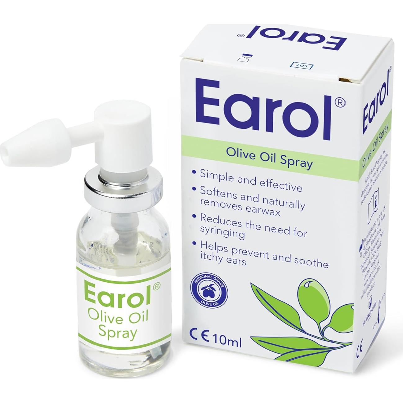 Aceite de Oliva Earol 10 ML - Ablandador de Cerumen Efectivo