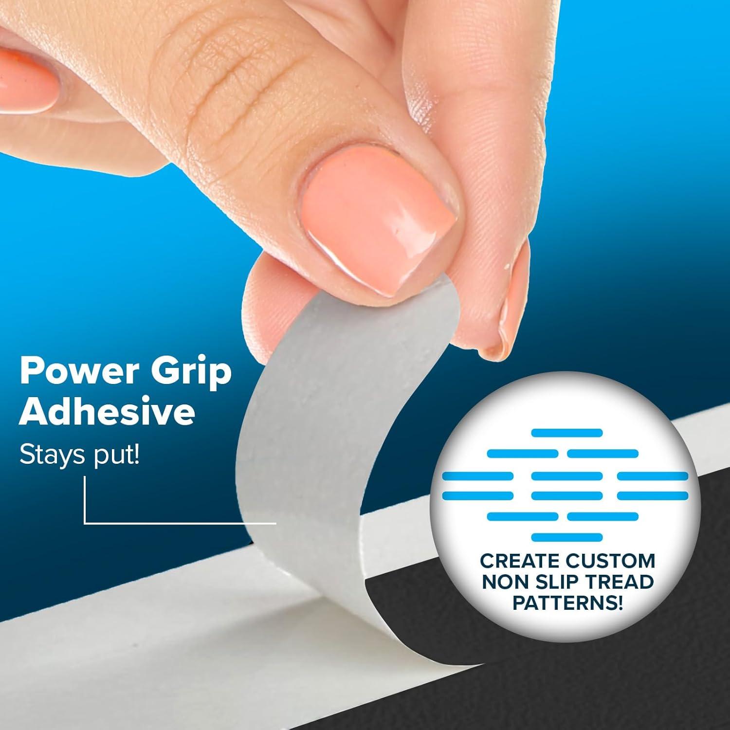 Tiras Antideslizantes Adhesivas SlipX Solutions 12 Pzas 19.05x1.91cm Negro