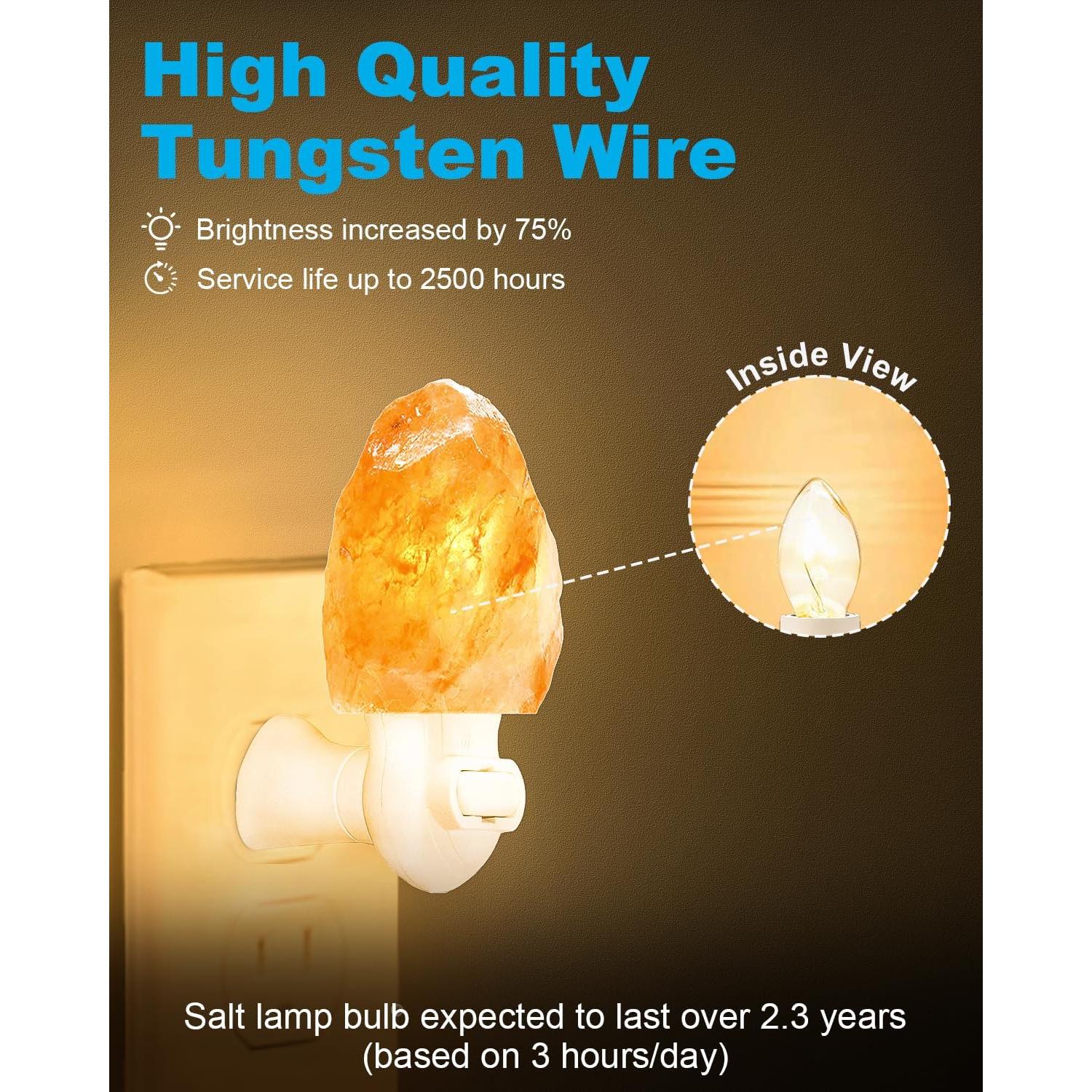 Bombillas de Luz Nocturna OuuKoo 4W E12 Regulables 2700K