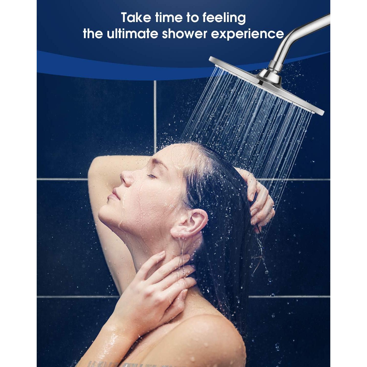 Cabezal de Ducha Grande VMASSTONE 22.86 cm Alta Presión Cromo