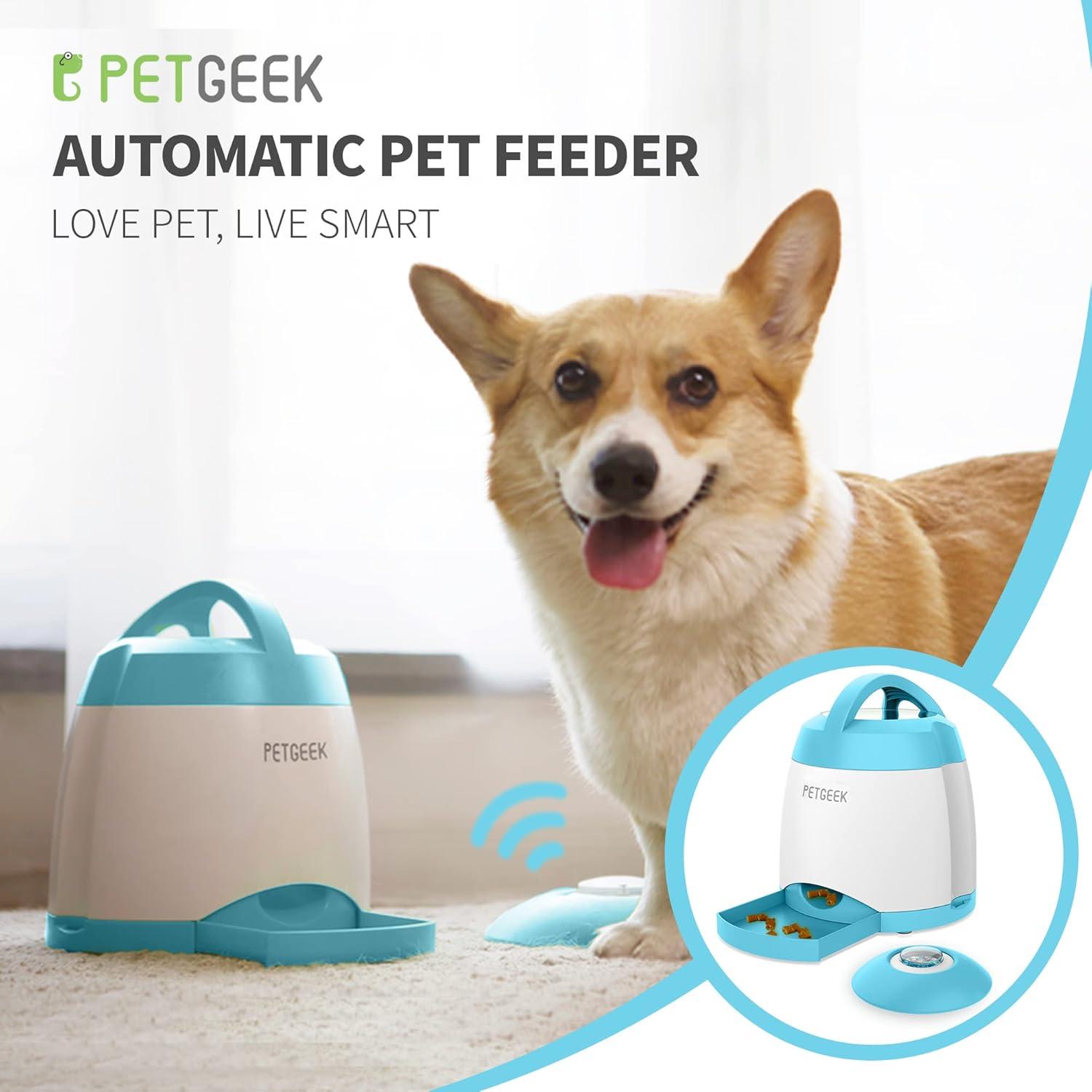 Dispensador de Golosinas Automático para Perros PETGEEK Azul