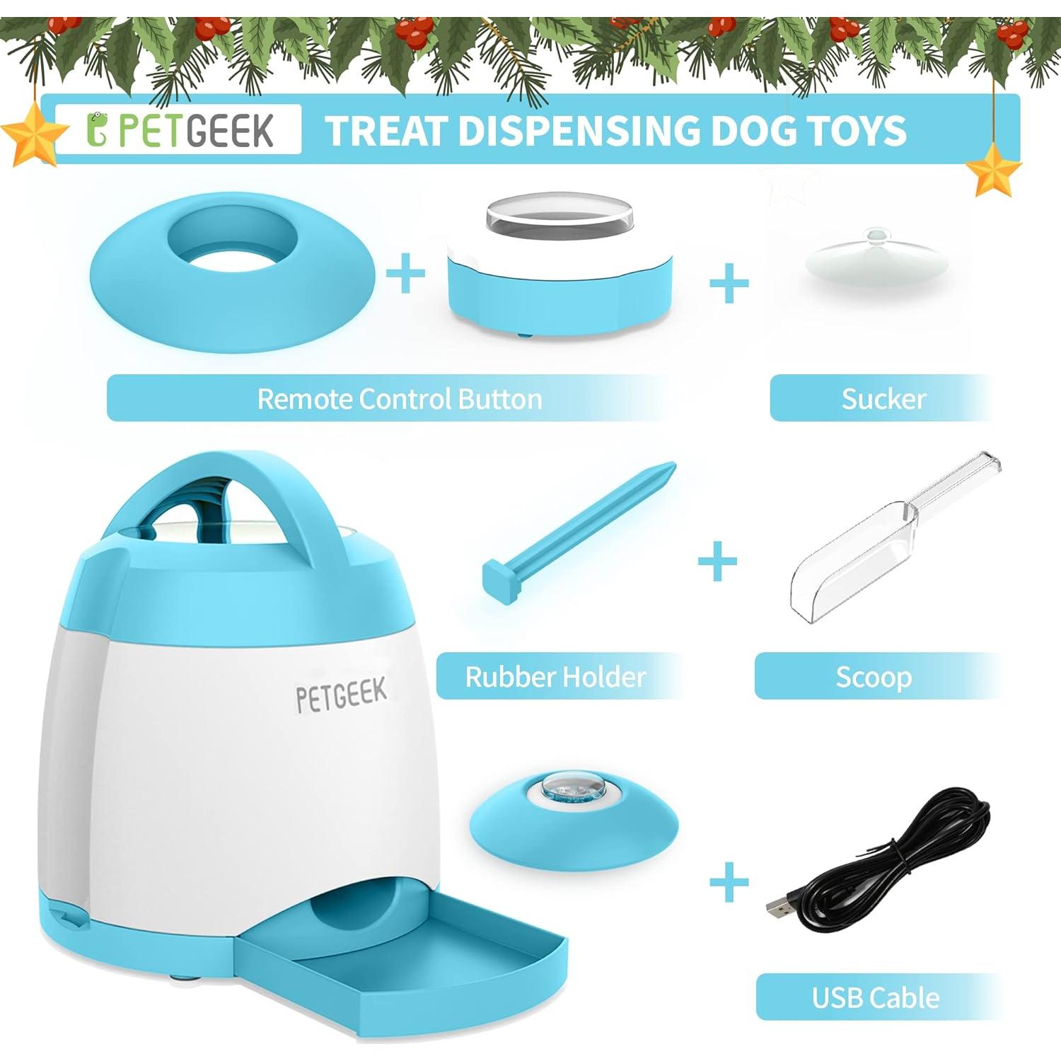 Dispensador de Golosinas Automático para Perros PETGEEK Azul