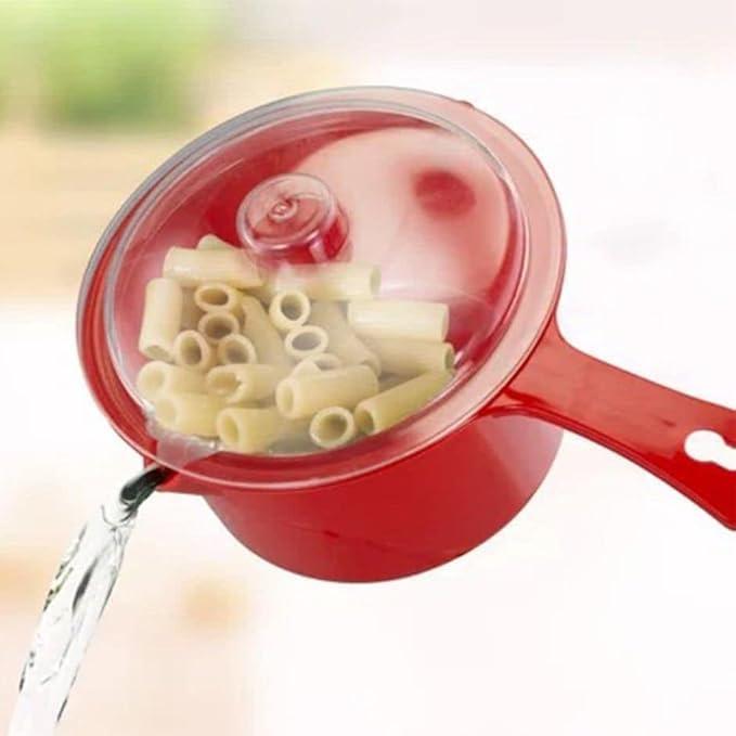 Olla a Prueba de Microondas AMBSS SYS 935 ml Roja con Tapa