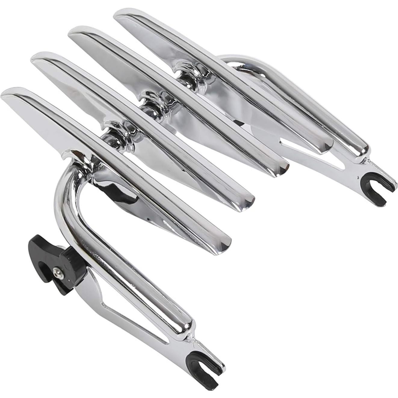 Soporte de Equipaje Desmontable KUAFU Cromo para Harley 2009-2024