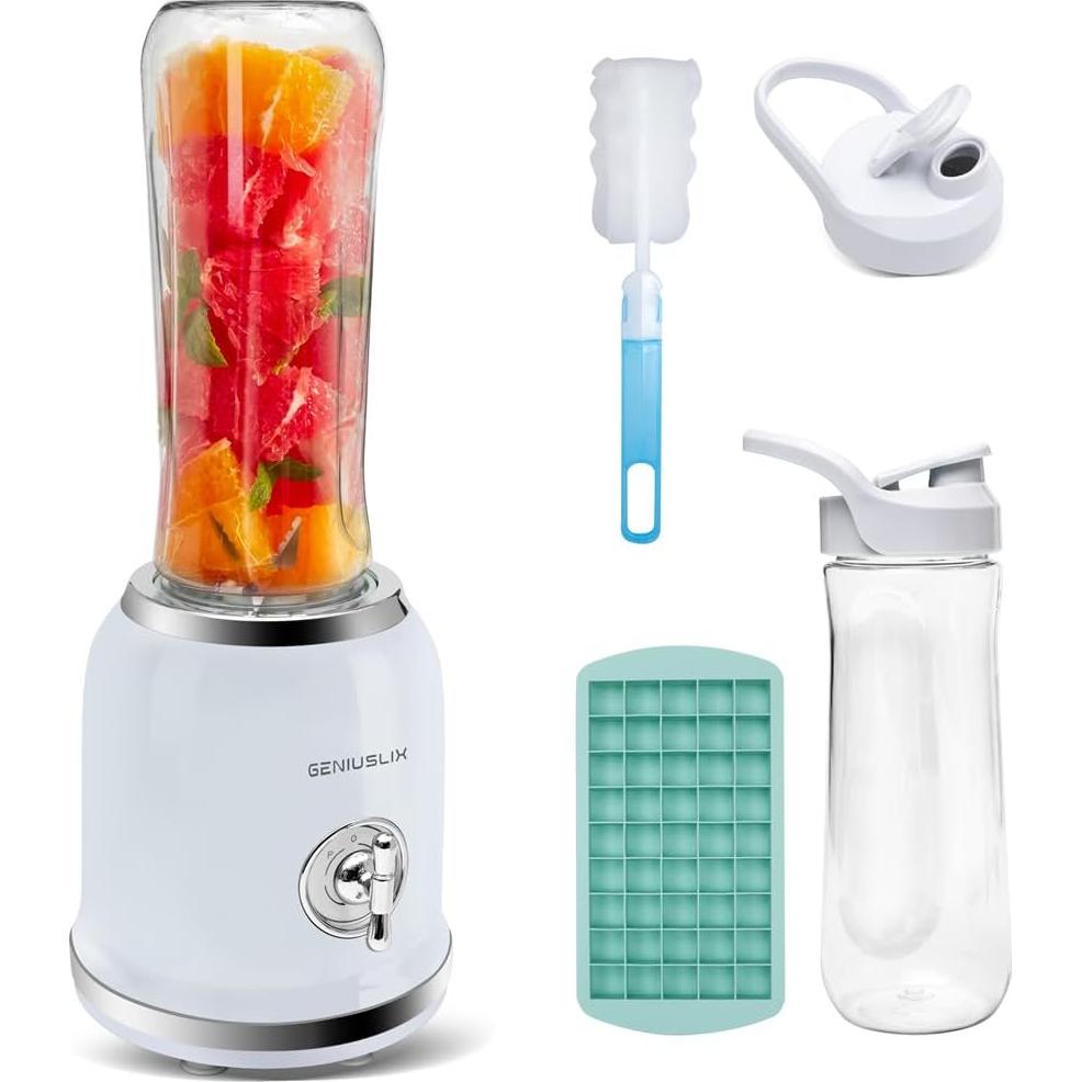 Batidora Personal GENIUSLIX 600ml Portátil 300W 2 Velocidades