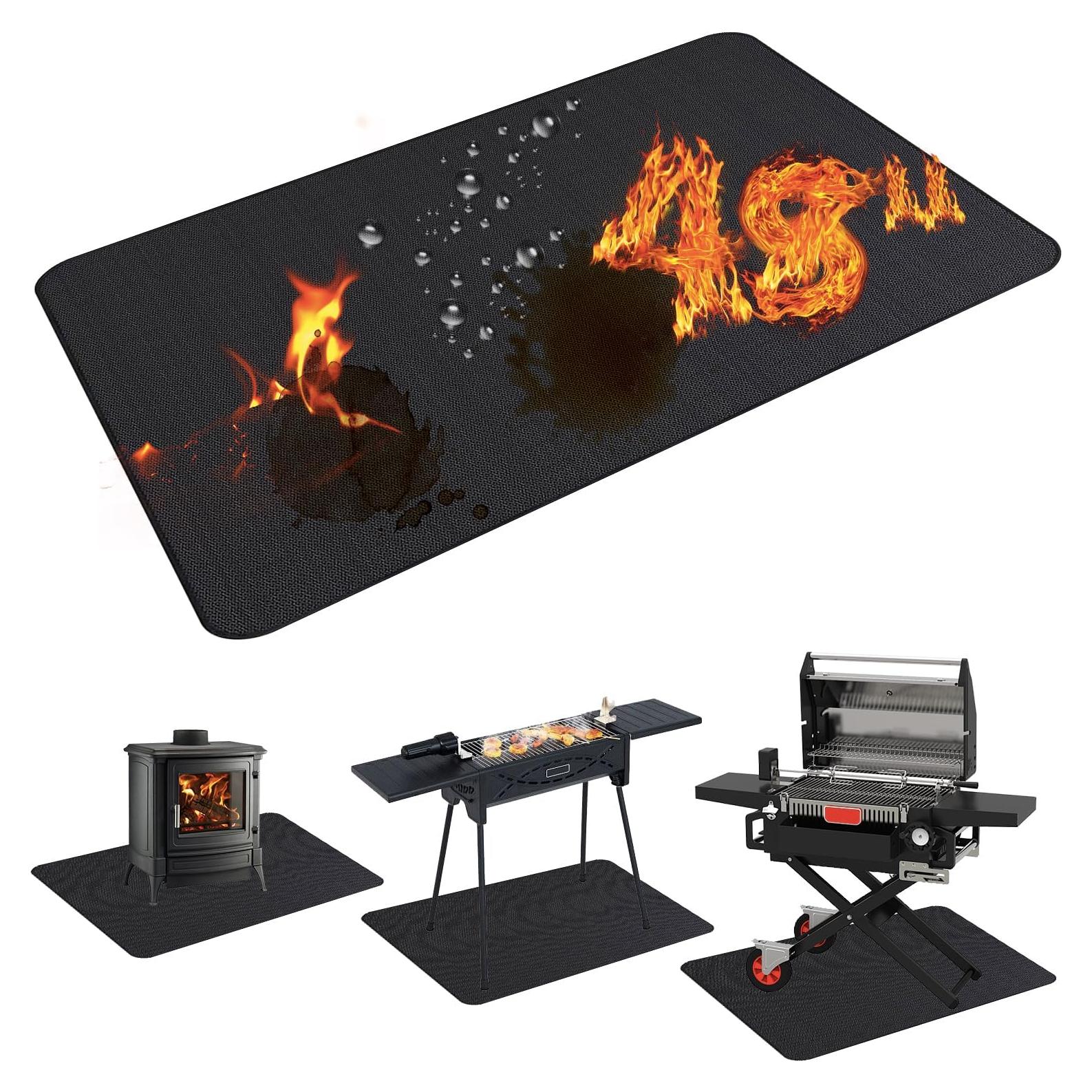 Mats de Parrilla Demiwise 121.92x91.44 cm Impermeable y a Prueba de Fuego