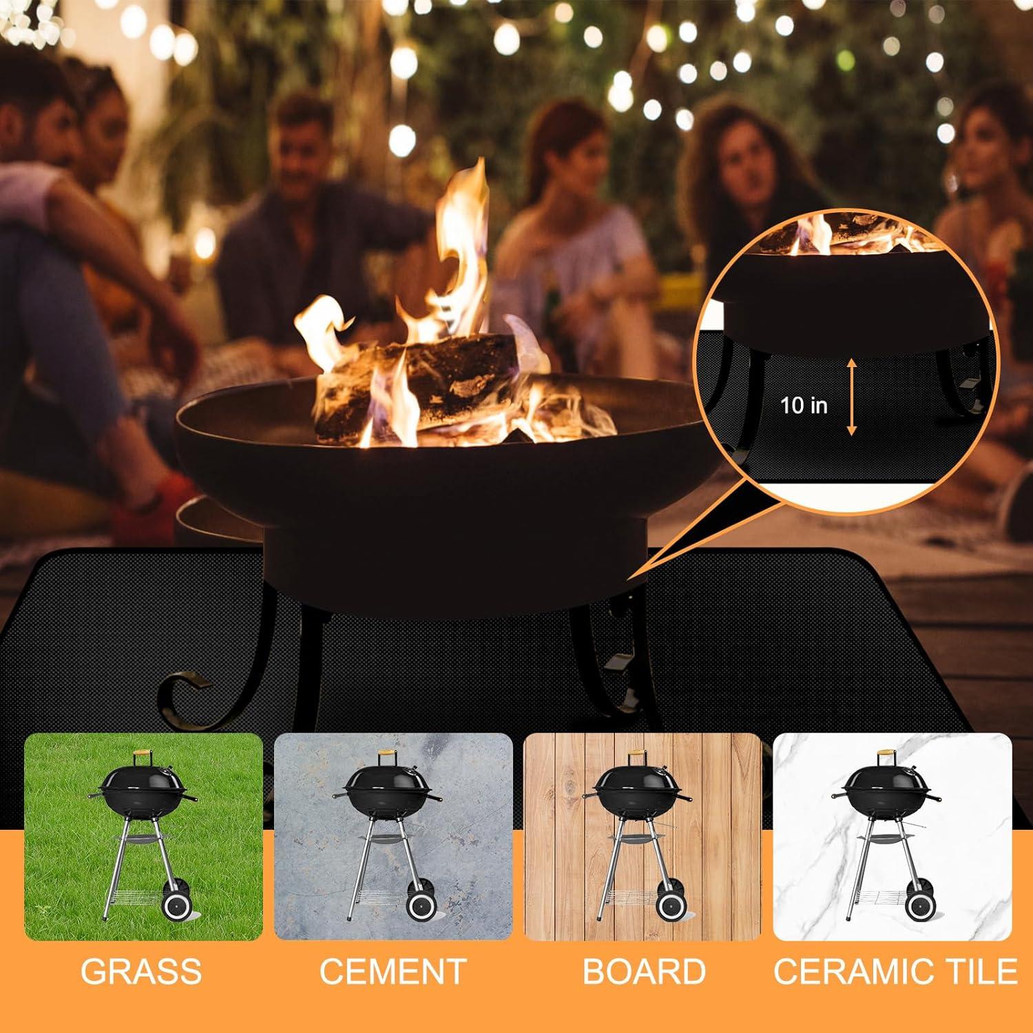 Mats de Parrilla Demiwise 121.92x91.44 cm Impermeable y a Prueba de Fuego