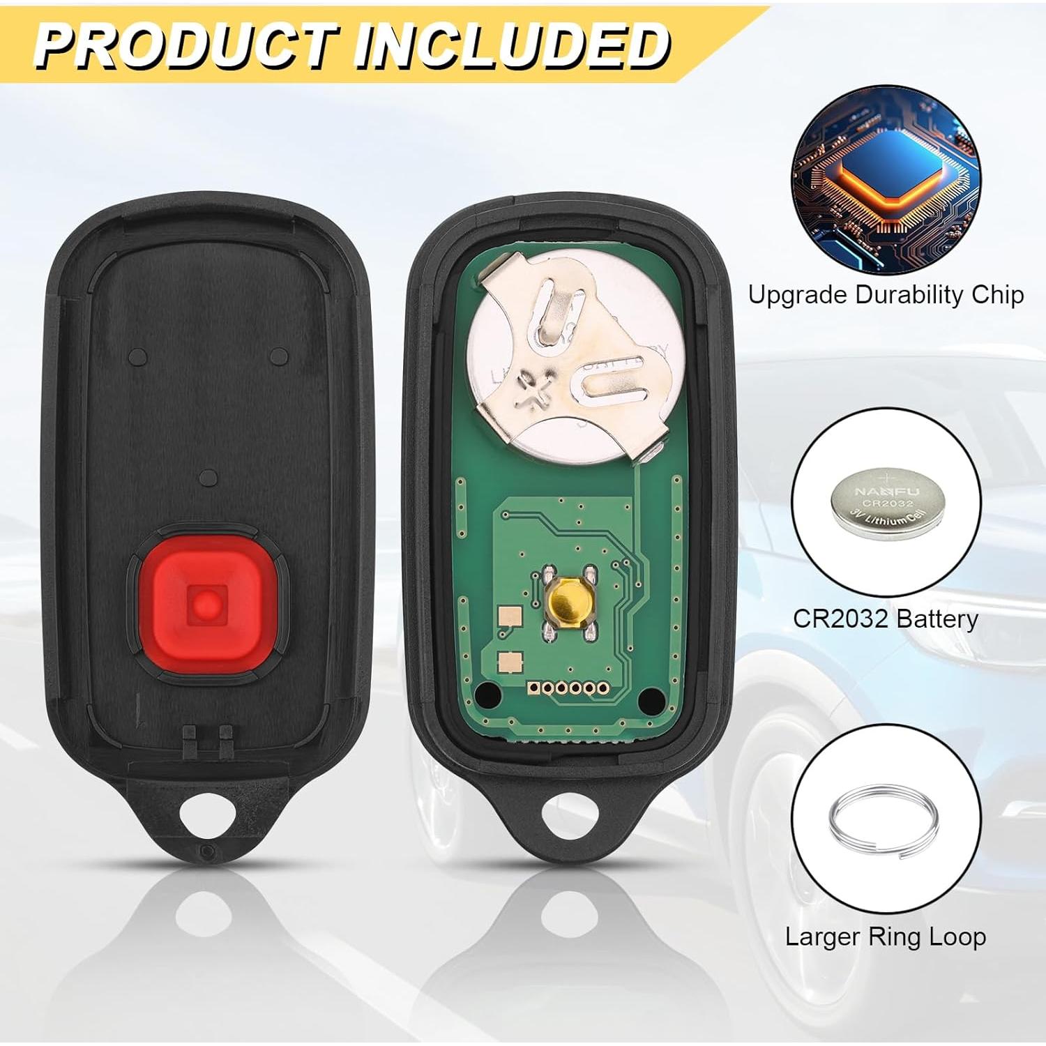 Control Remoto Llavero Vurkcy para Toyota 2001-2006