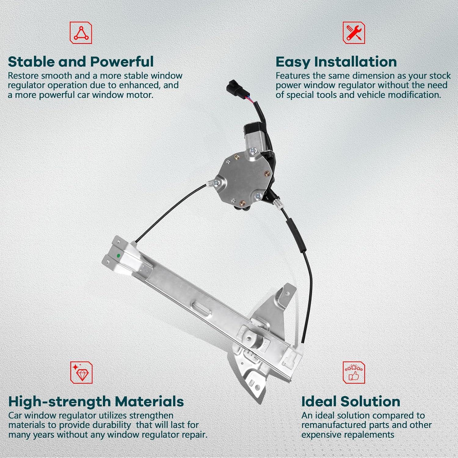 Regulador de Ventana Eléctrica Lateral Derecho Findauto 2006-2015