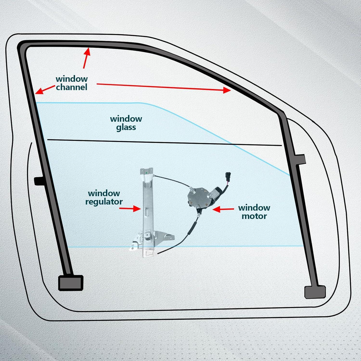 Regulador de Ventana Eléctrica Lateral Derecho Findauto 2006-2015