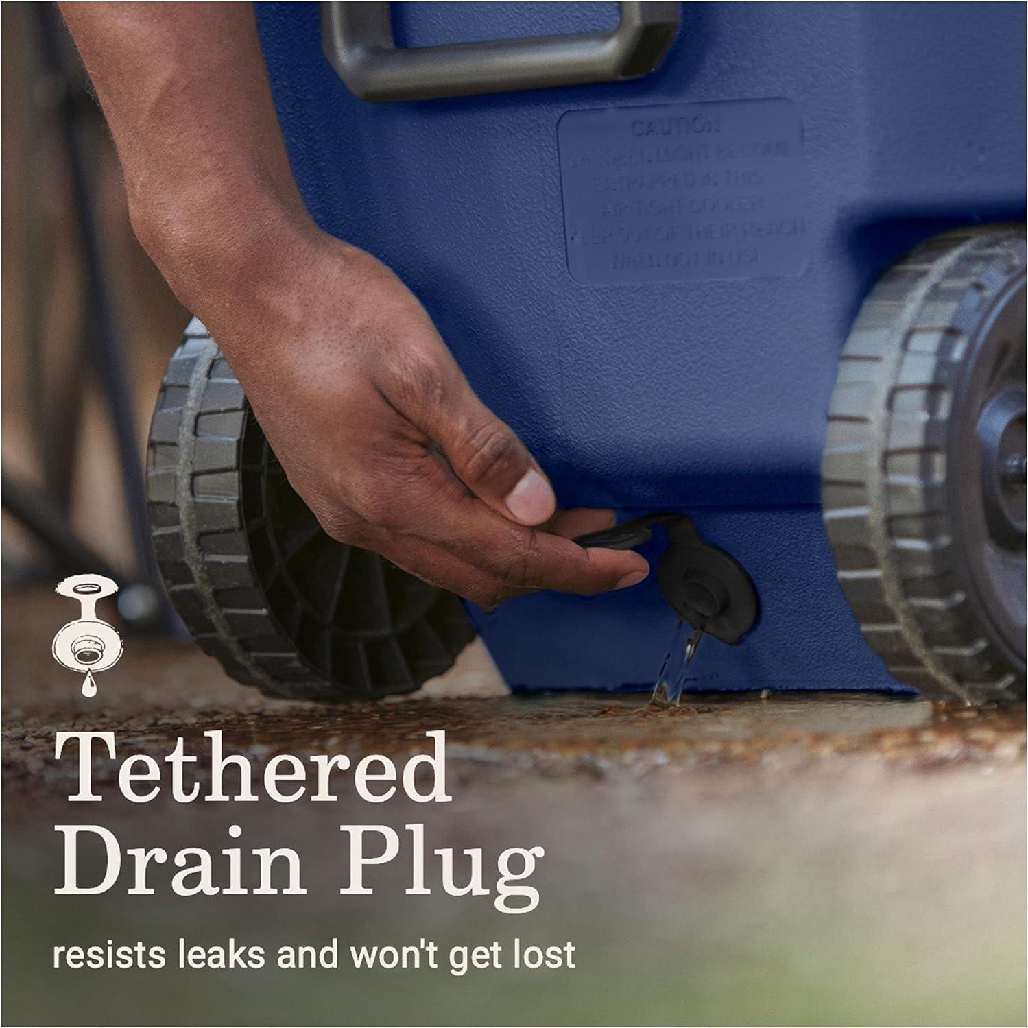 Enfriador portátil Coleman Classic 100qt con ruedas y aislamiento