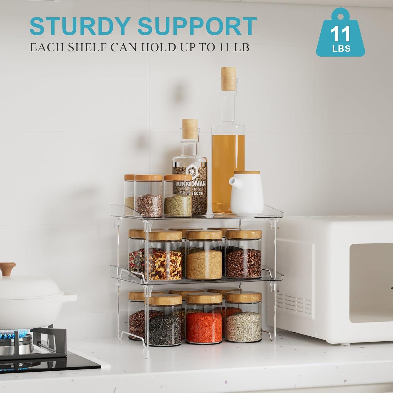 Organizador de Estante Apilable STARLATTA 2 Pcs 30x21.3 cm