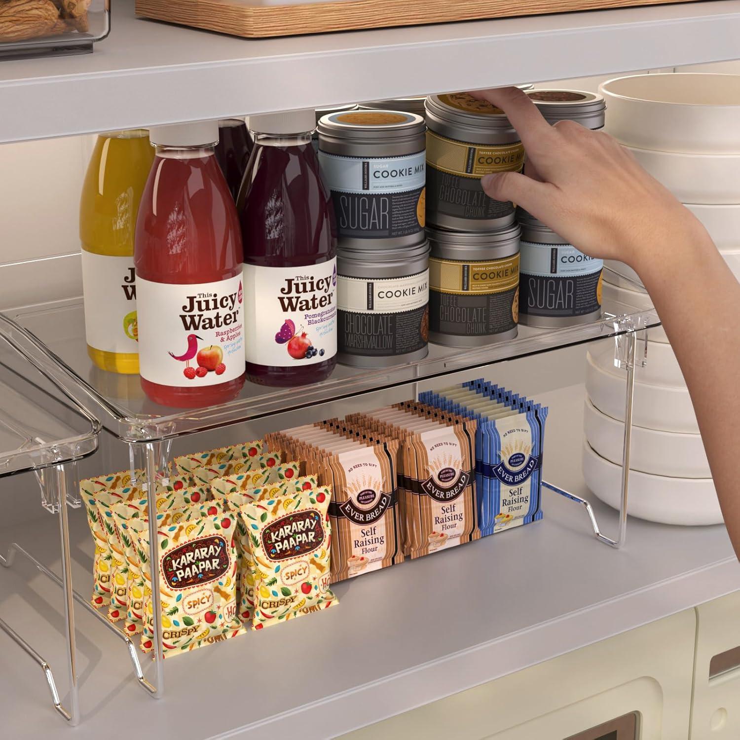 Organizador de Estante Apilable STARLATTA 2 Pcs 30x21.3 cm