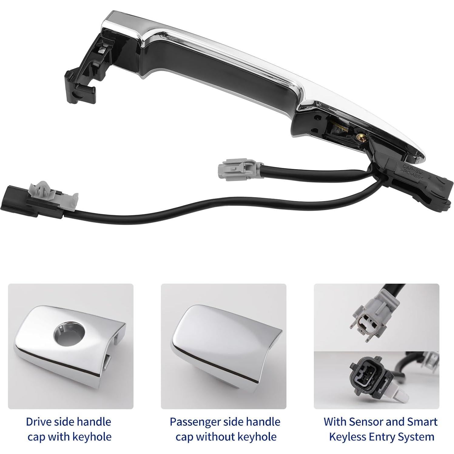 Manijas de Puerta Exteriores Cromadas Lcyolada para Nissan