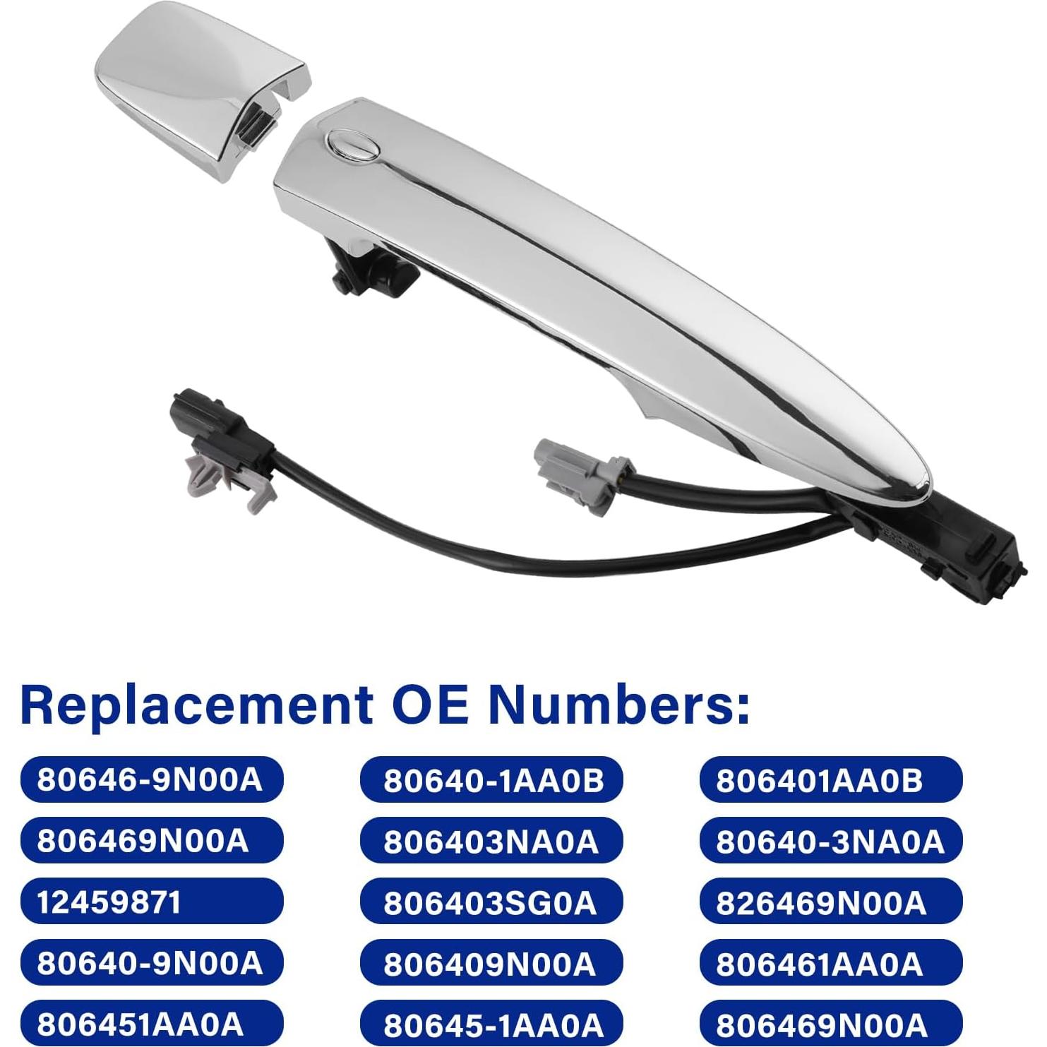 Manijas de Puerta Exteriores Cromadas Lcyolada para Nissan