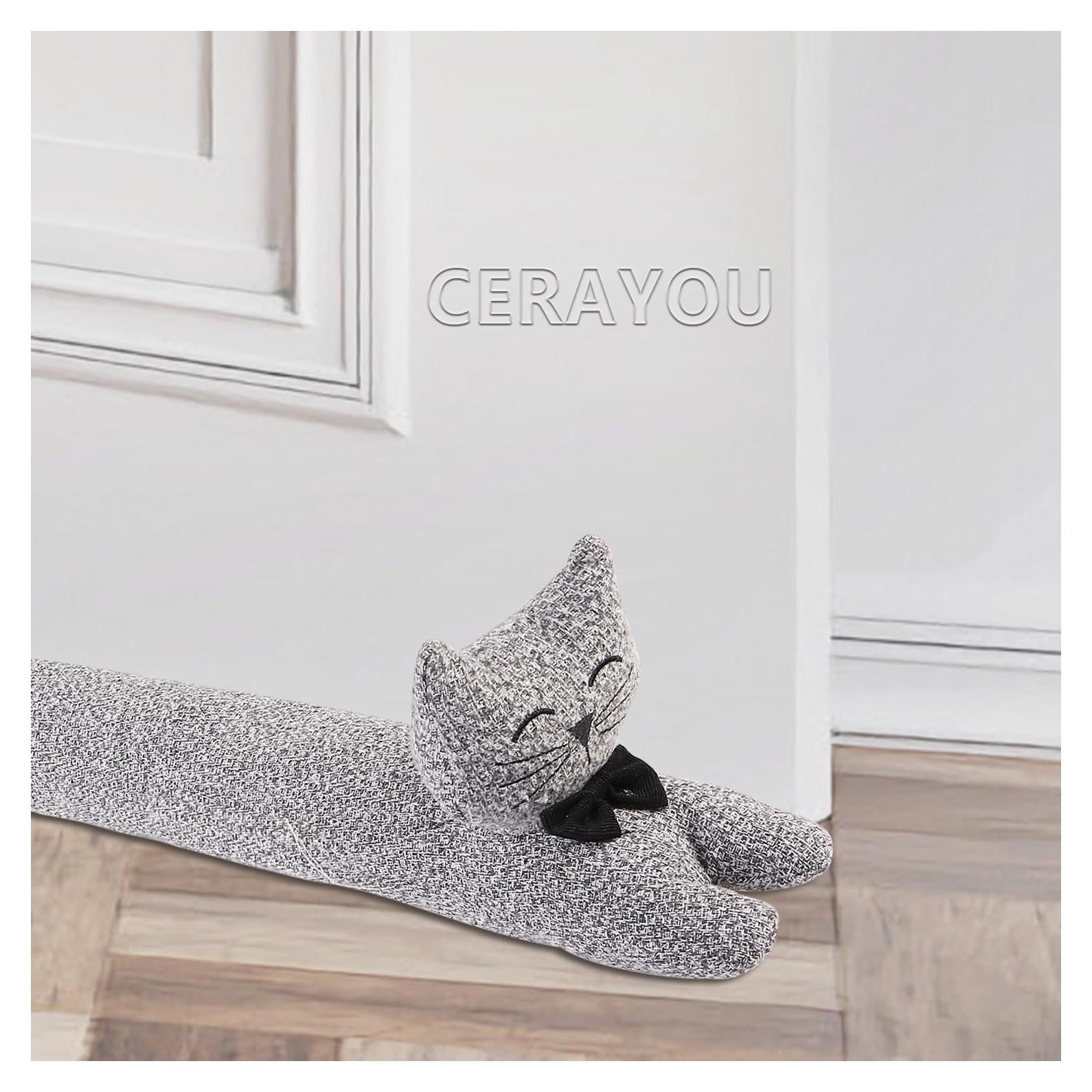 Detenedor de Puerta de Gato CERAYOU 1.5kg 86cm Aislante Decorativo