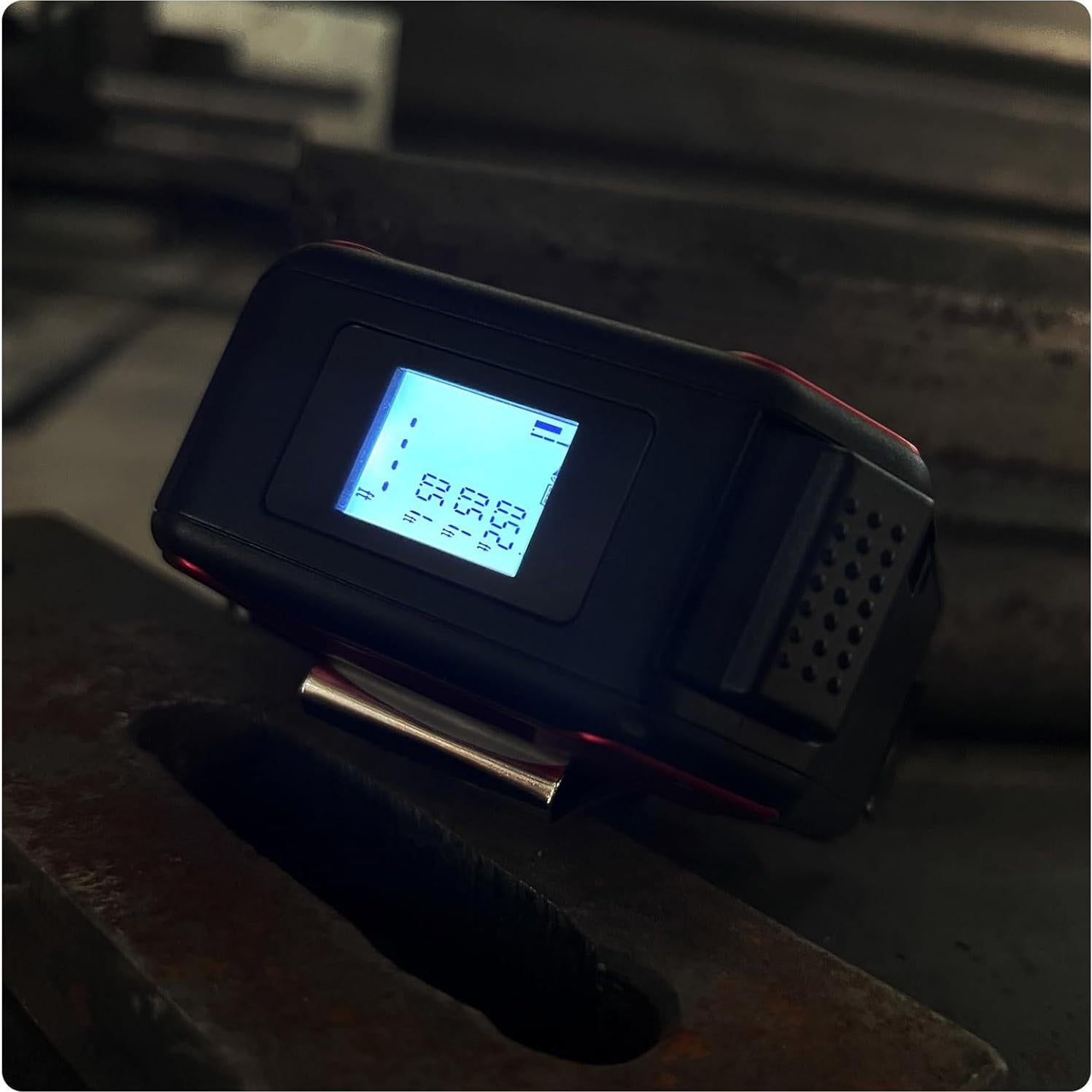 Cinta Métrica Láser SUNHAIXIA 2 en 1 40m y 5m Auto-bloqueo