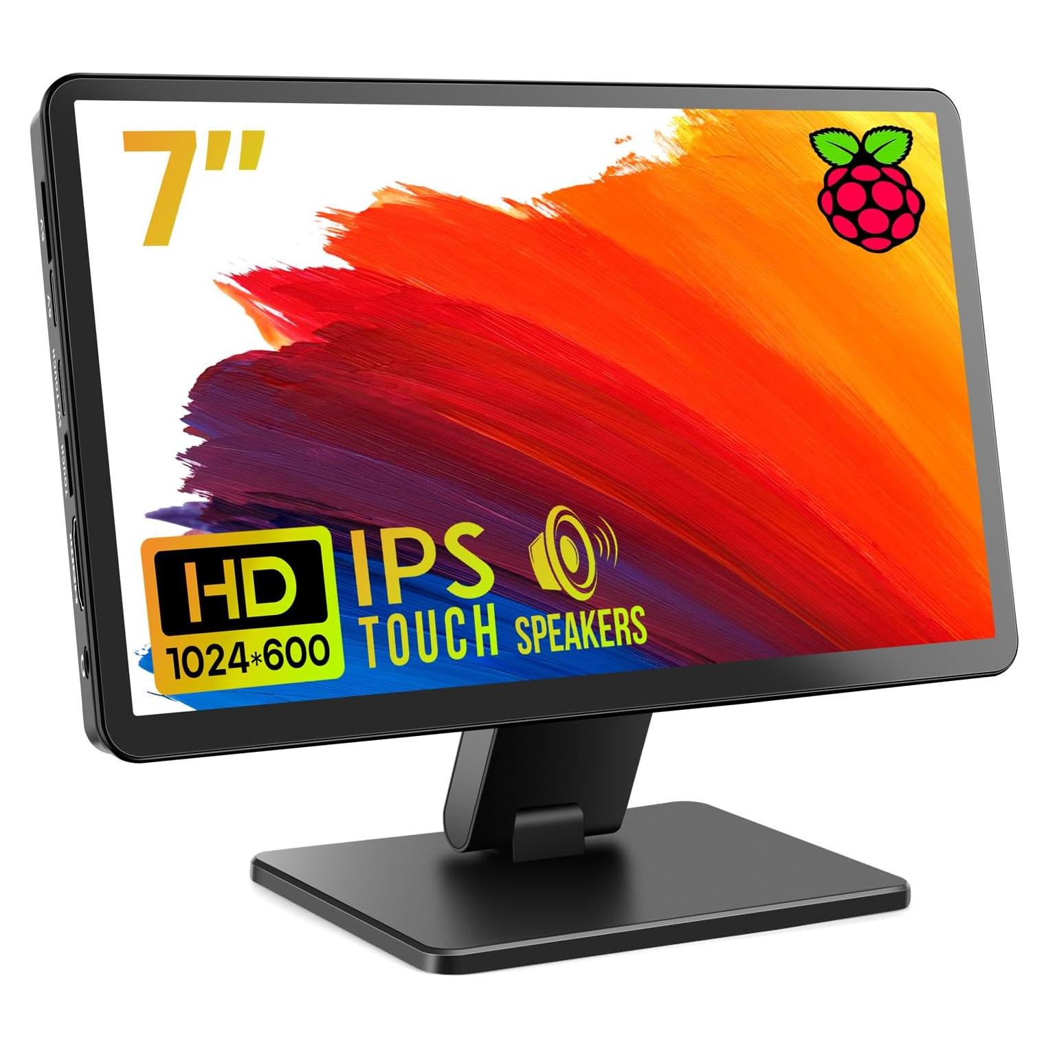 Monitor Táctil ROADOM 7" FHD 1024x600 con Altavoces y Funda