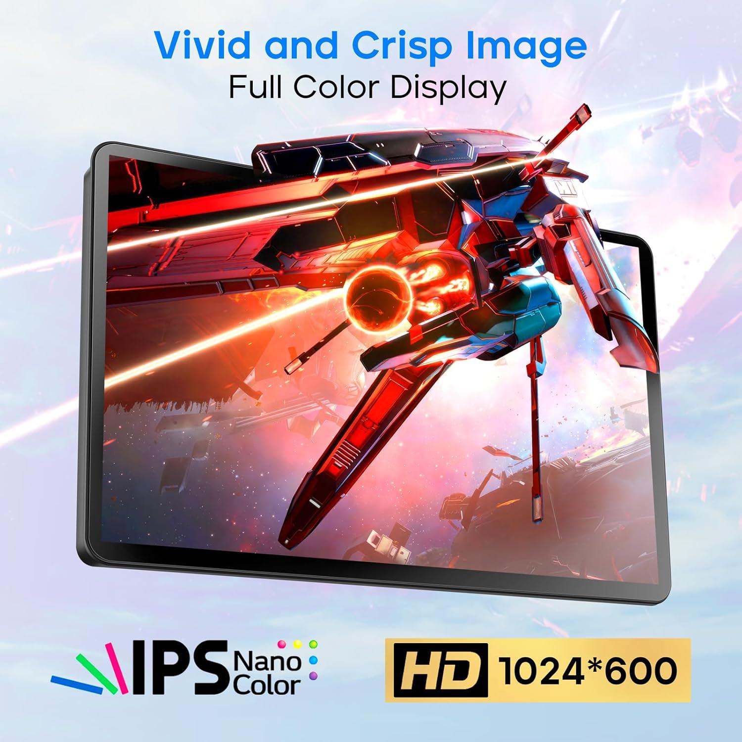 Monitor Táctil ROADOM 7" FHD 1024x600 con Altavoces y Funda