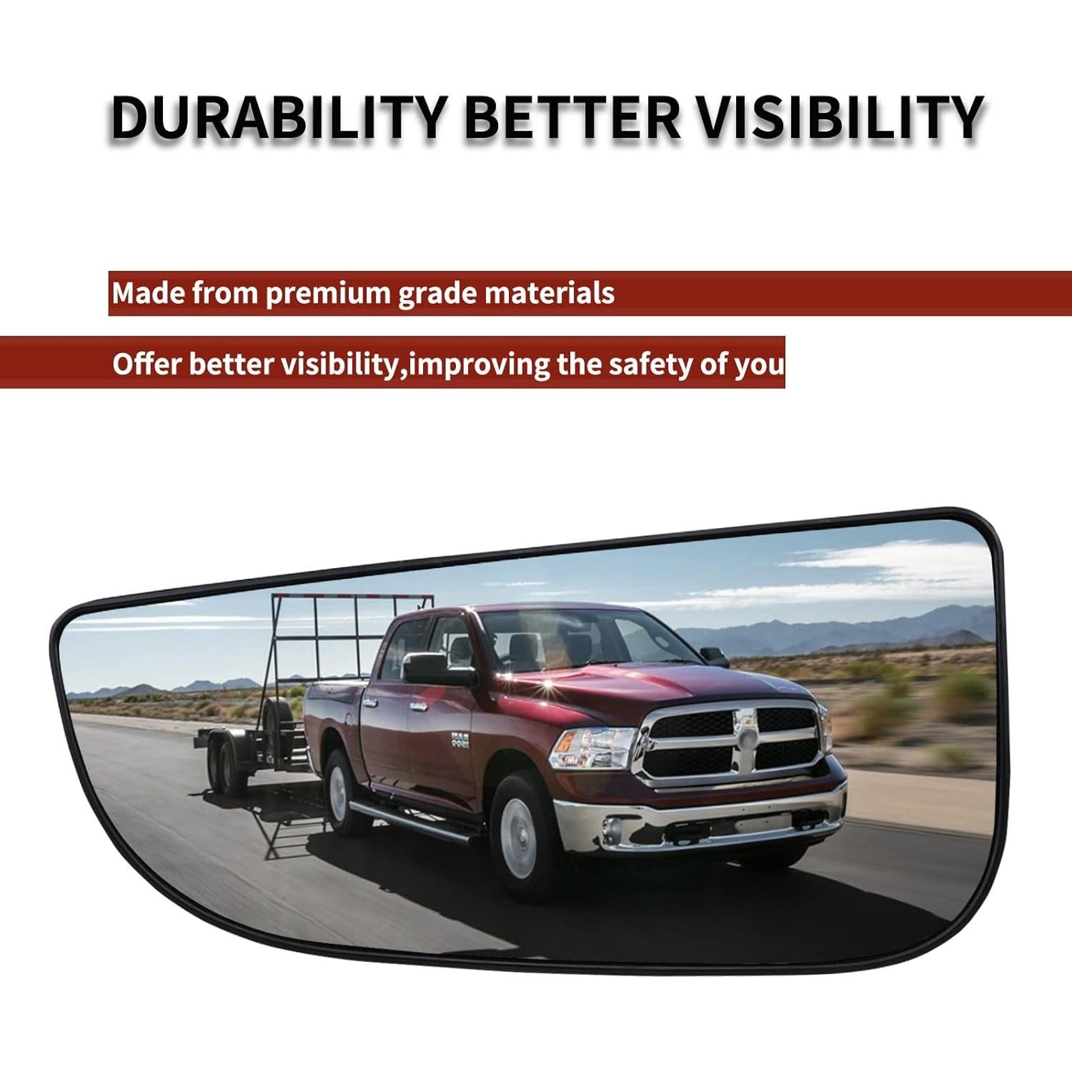 Espejo Lateral Izquierdo Dodge Ram 1500-5500 2009-2020