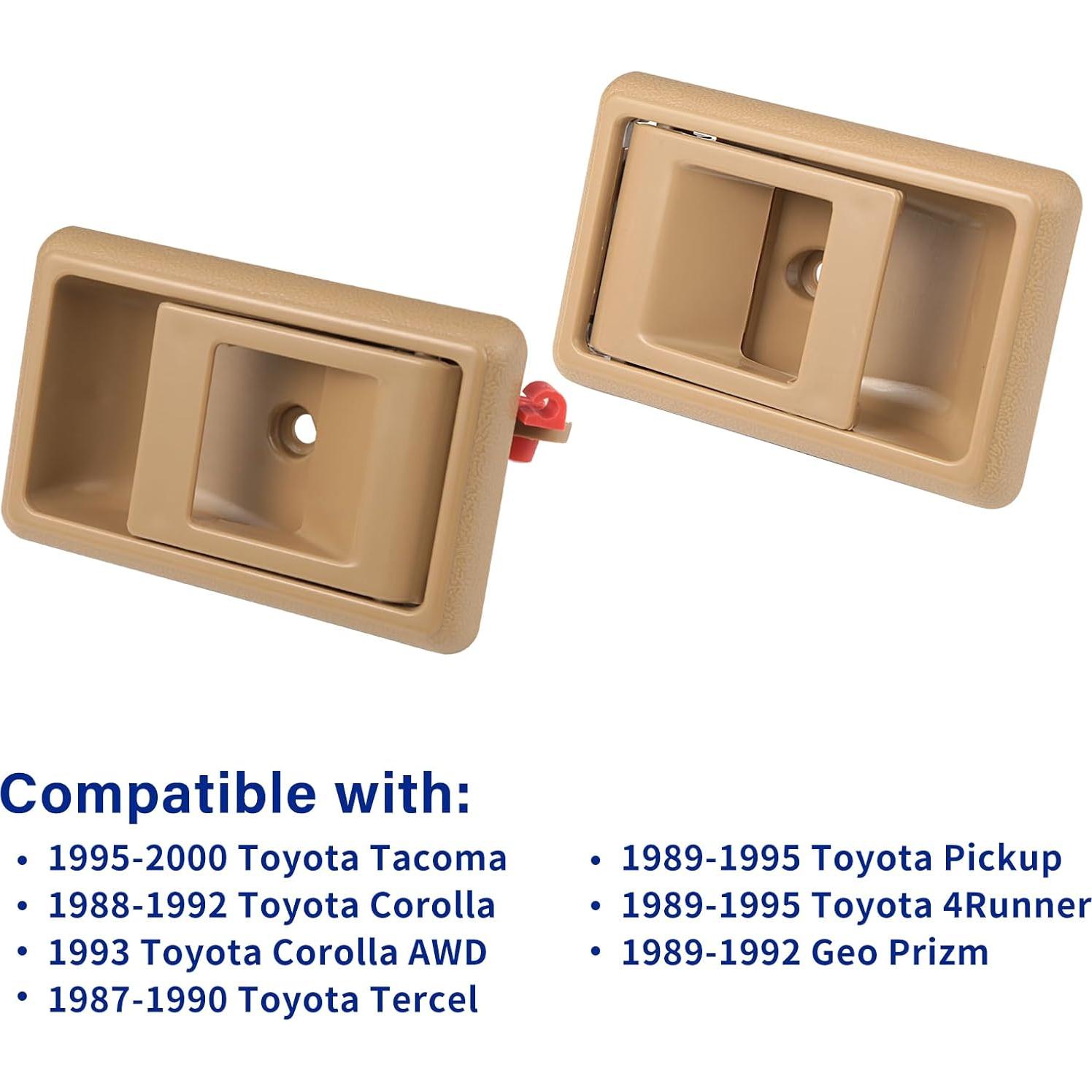 Manija de Puerta Interior Lcyolada Beige para Toyota Tacoma 1995-2000