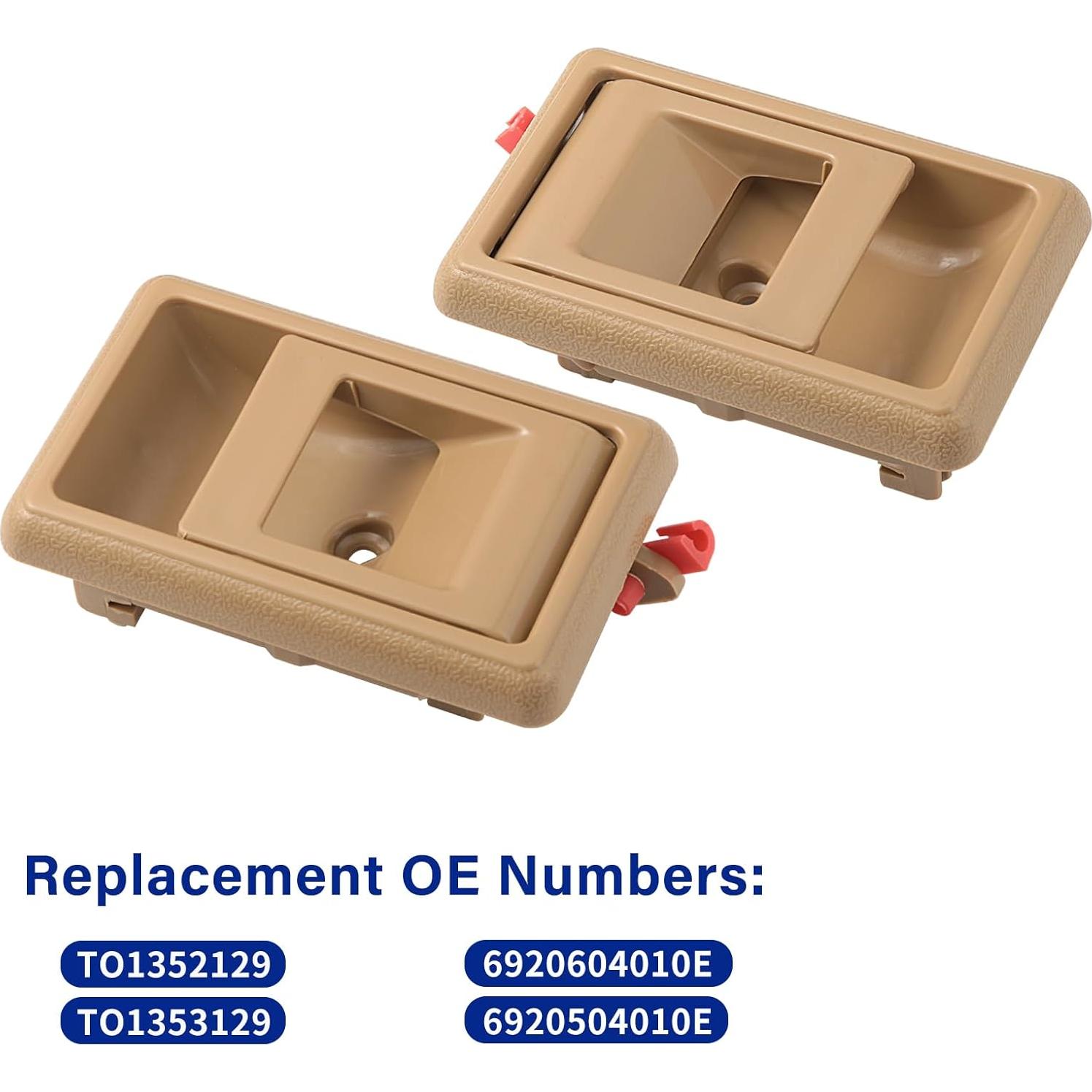 Manija de Puerta Interior Lcyolada Beige para Toyota Tacoma 1995-2000