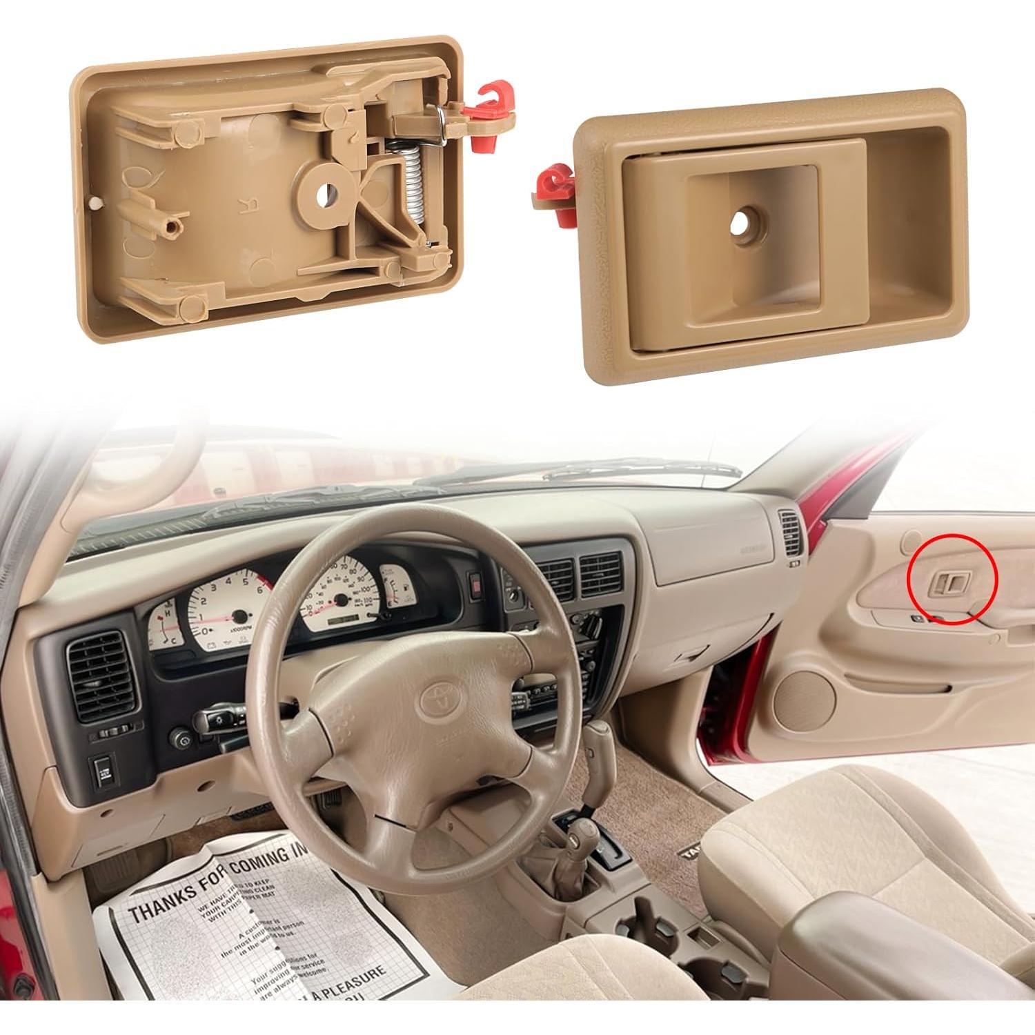 Manija de Puerta Interior Lcyolada Beige para Toyota Tacoma 1995-2000