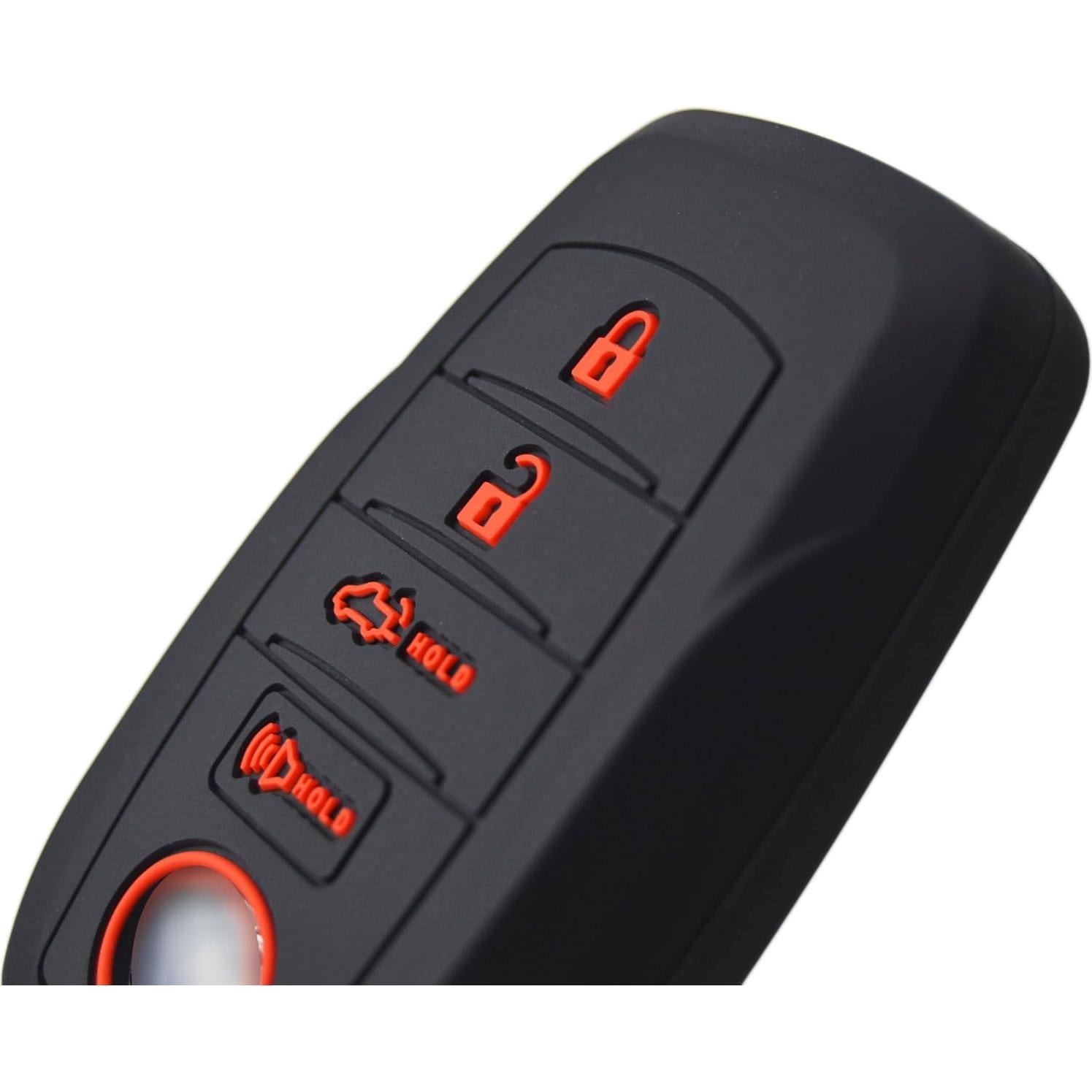 Silicone 3 Racing Stripes /// Trimed Key Fob Cover for Toyota Land Cruiser 2021+ Venza RAV4 4Runner Corolla Se Grand Highlander Tundra Crown 2022+ Tacoma Trailhunter TRD SR5 bZ4X Corolla Camry XSE SE