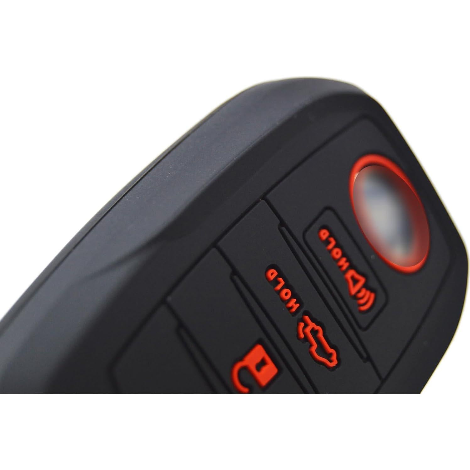 Silicone 3 Racing Stripes /// Trimed Key Fob Cover for Toyota Land Cruiser 2021+ Venza RAV4 4Runner Corolla Se Grand Highlander Tundra Crown 2022+ Tacoma Trailhunter TRD SR5 bZ4X Corolla Camry XSE SE