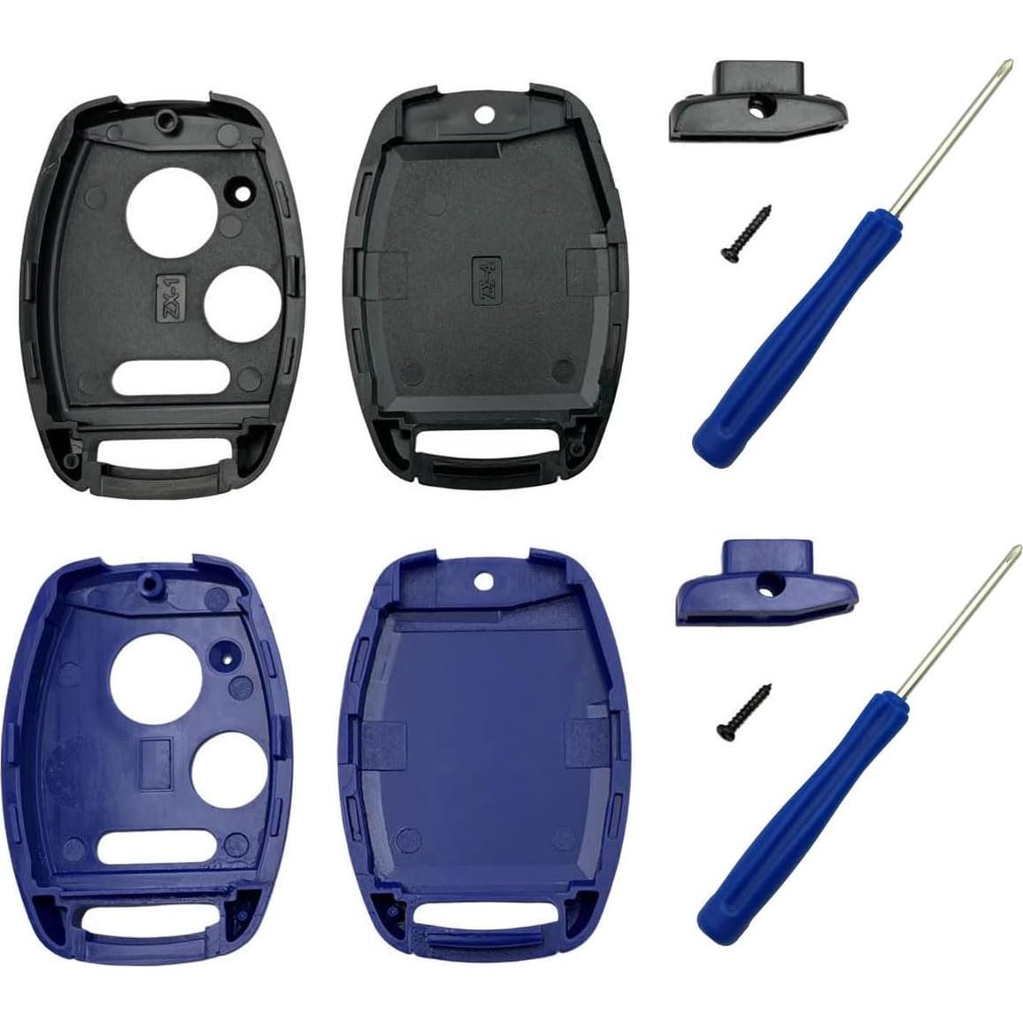 Funda de Llave Honda 3 Botones OVIOBOER Negro y Azul