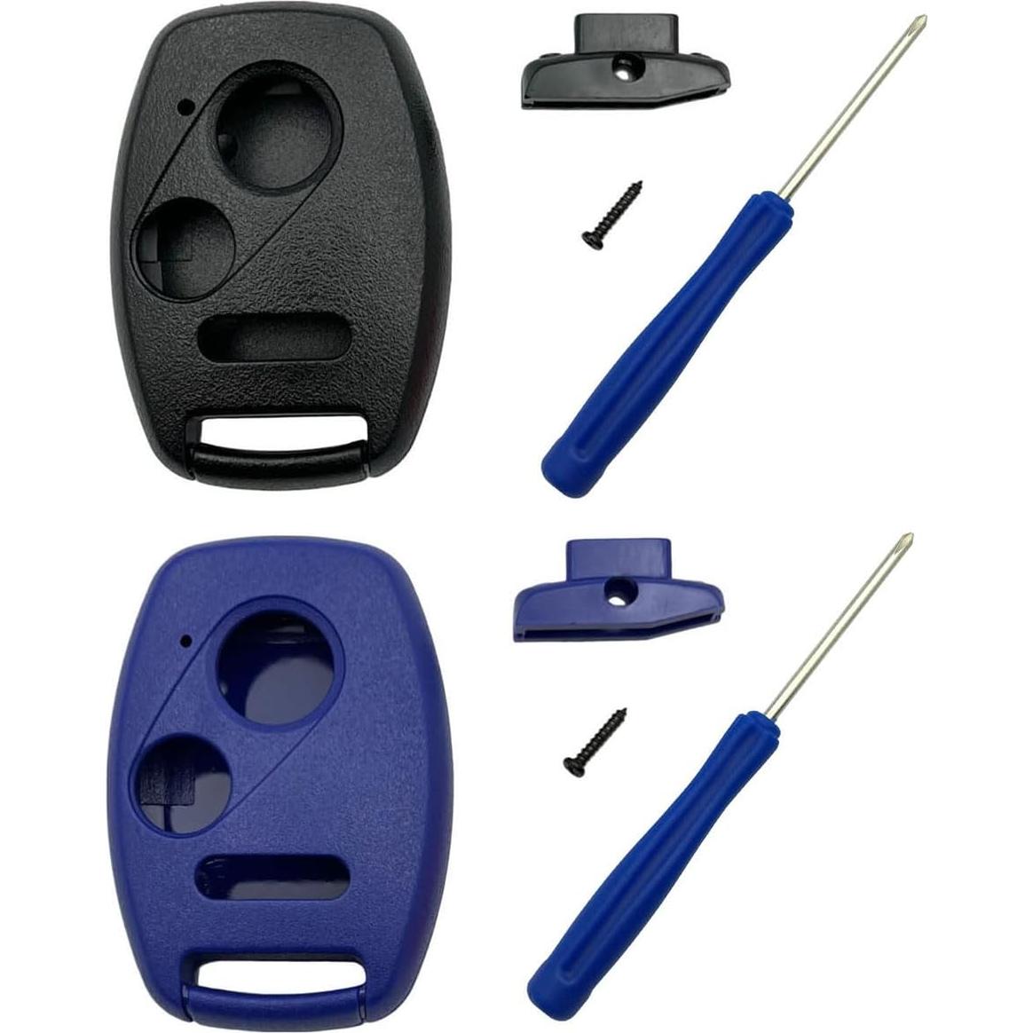 Funda de Llave Honda 3 Botones OVIOBOER Negro y Azul