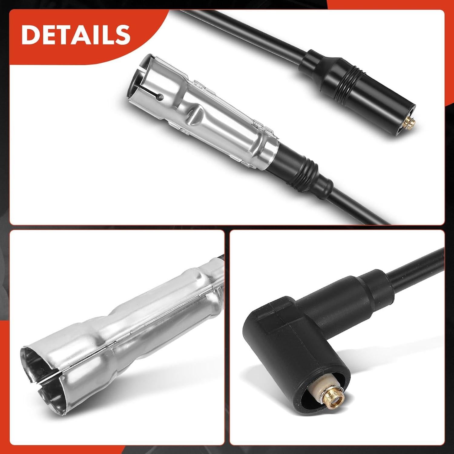 Cables de Bujía de Encendido A-Premium 7mm para Audi y VW